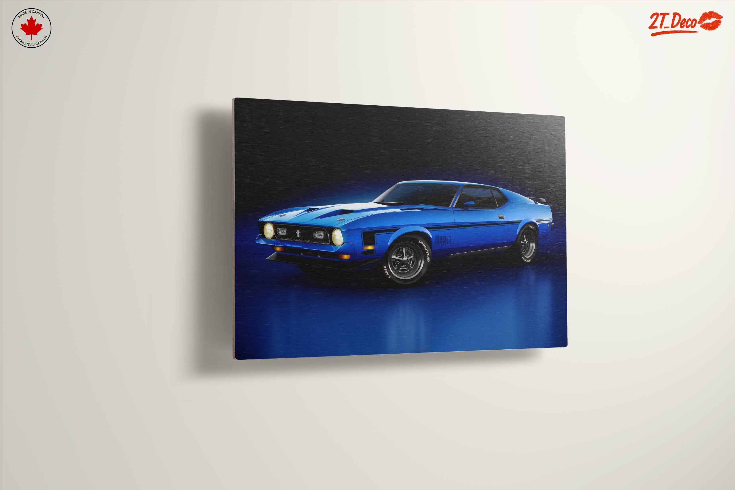 Classic Blue Muscle Car - Image 13