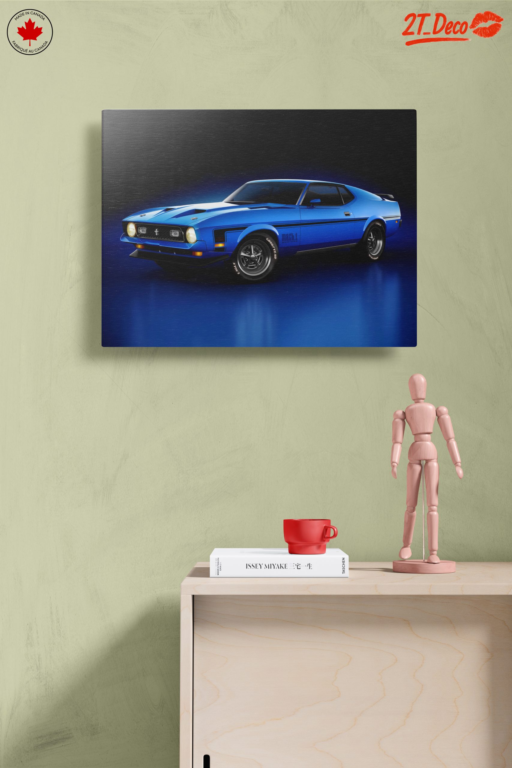Classic Blue Muscle Car - Image 14