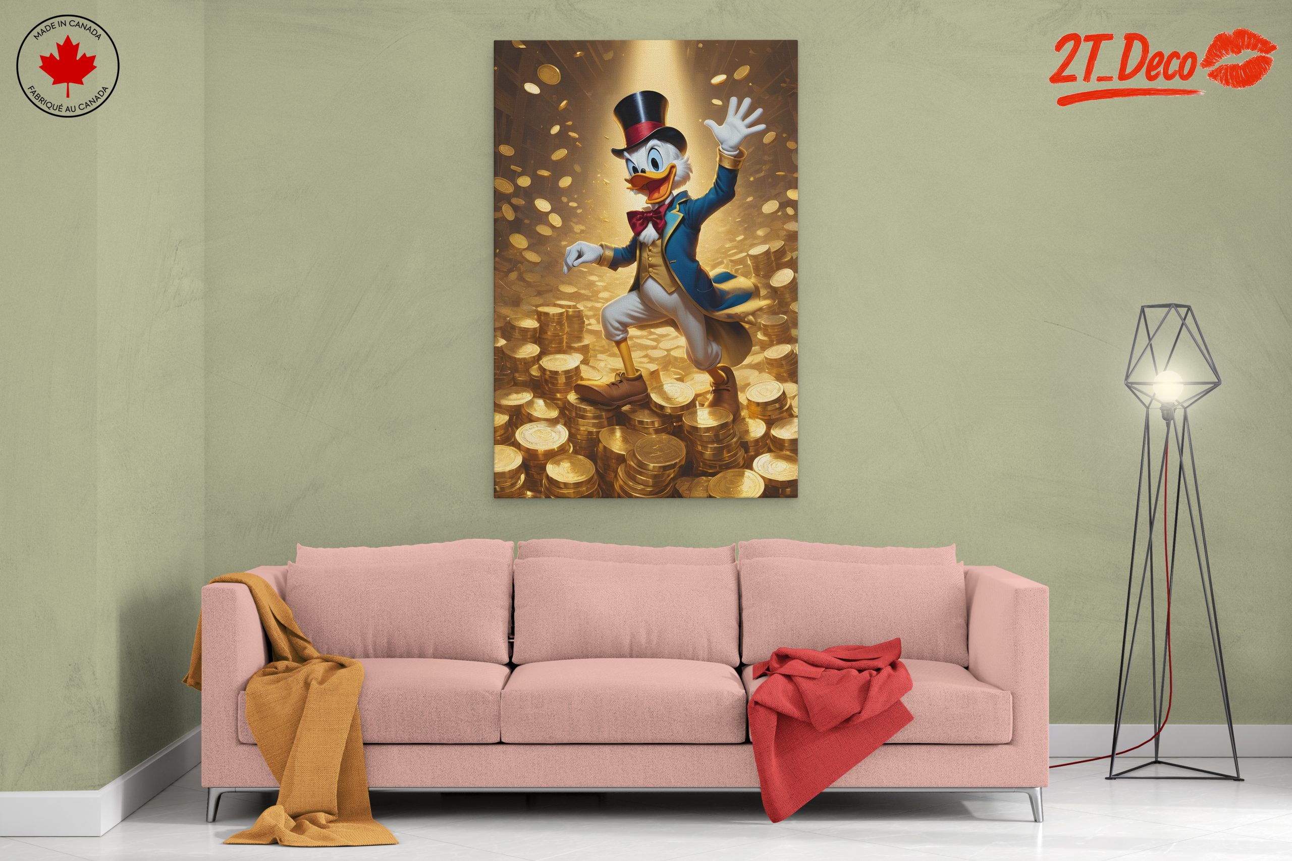 Scrooge McDuck Surrounded by Gold Coins - Image 2