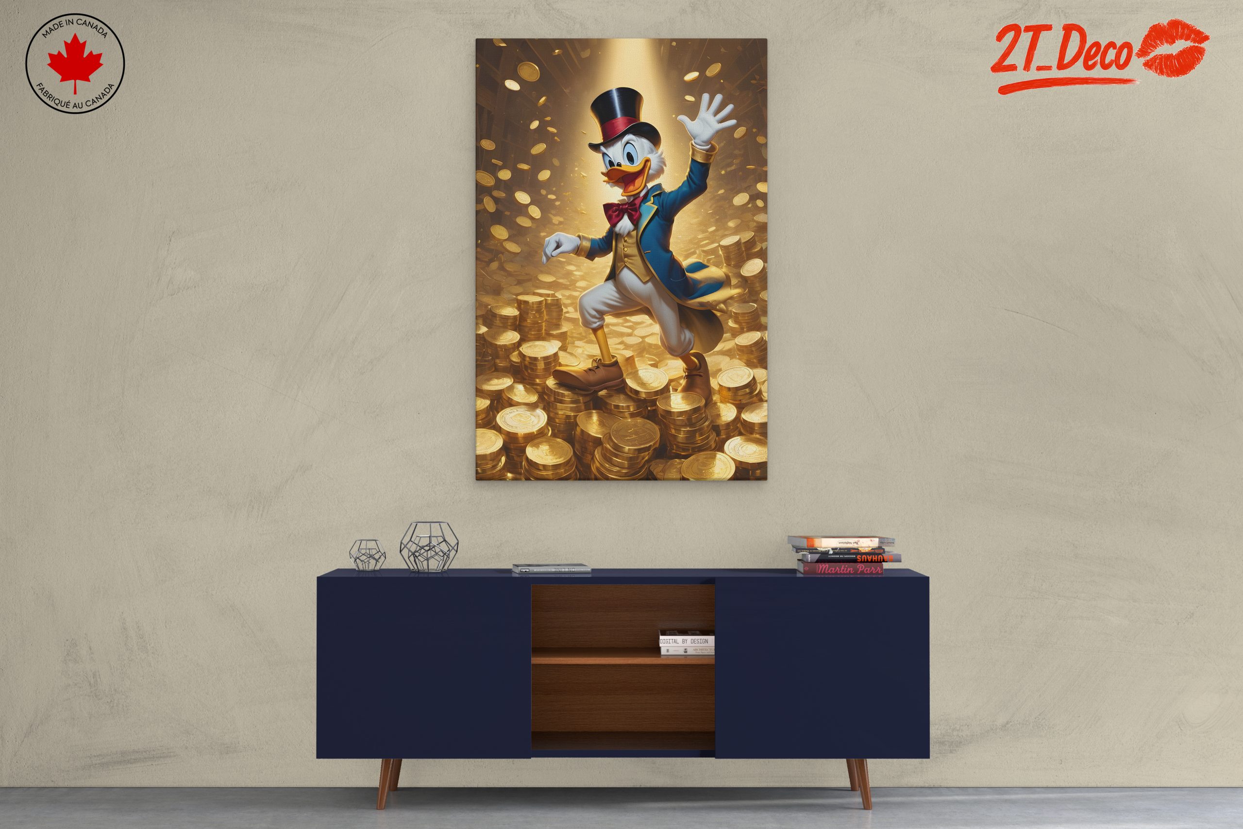 Scrooge McDuck Surrounded by Gold Coins - Image 3
