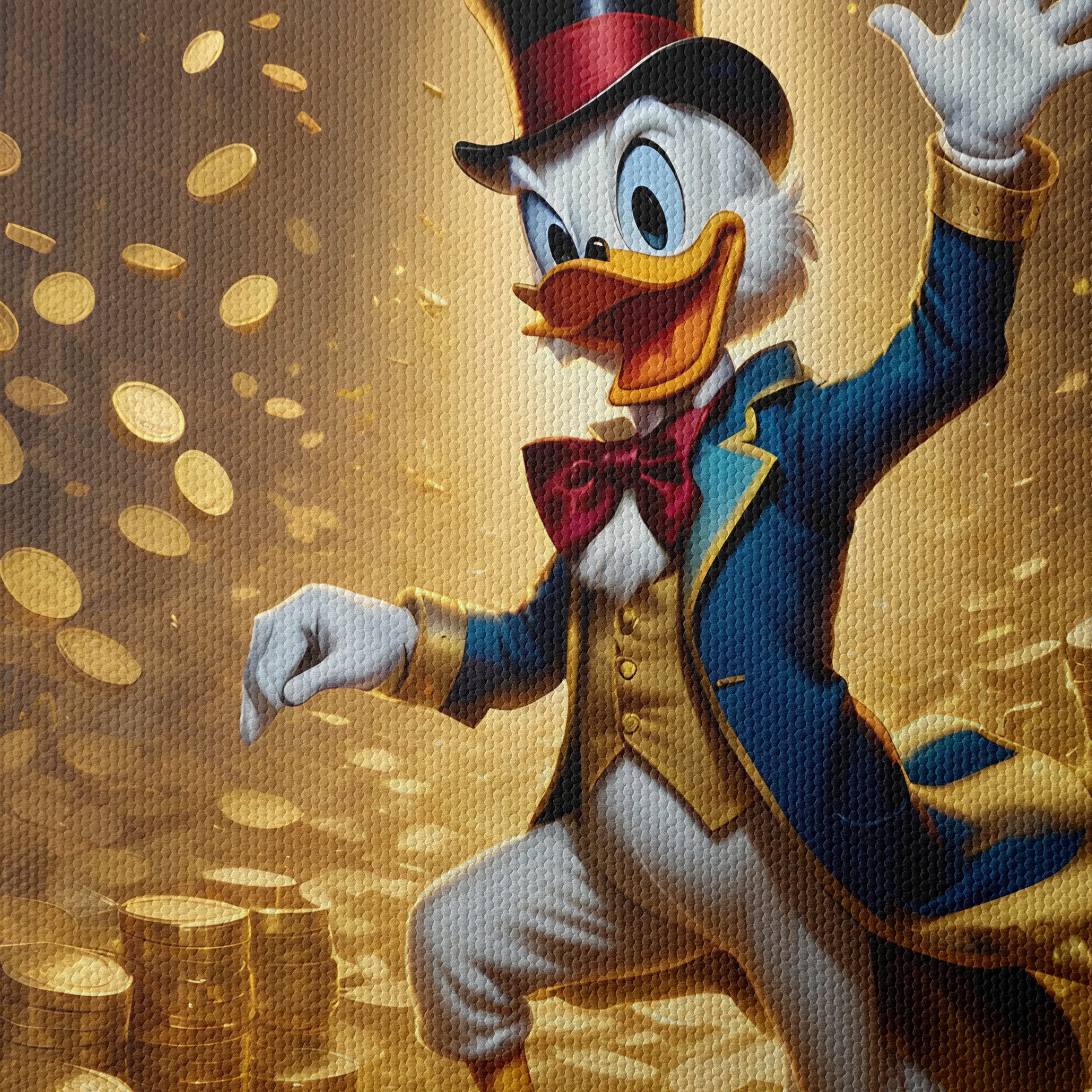 Scrooge McDuck Surrounded by Gold Coins - Image 4