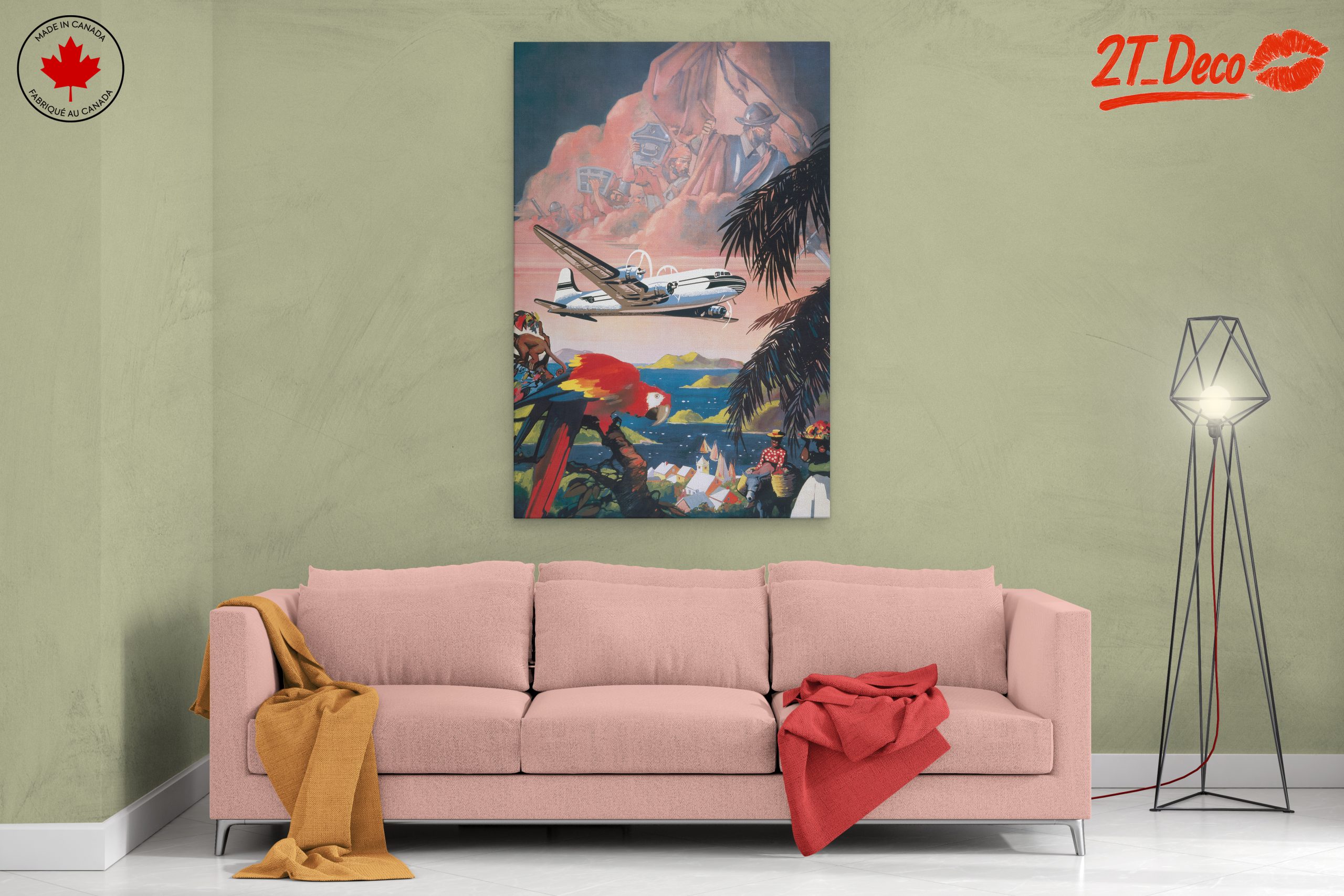 Vintage Travel Adventure Art - Image 2