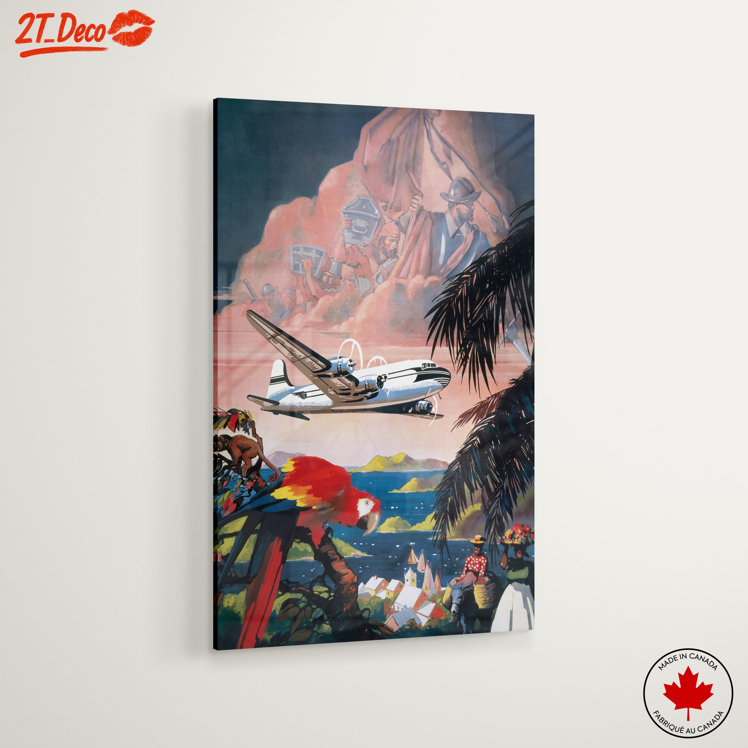 Vintage Travel Adventure Art - Image 6