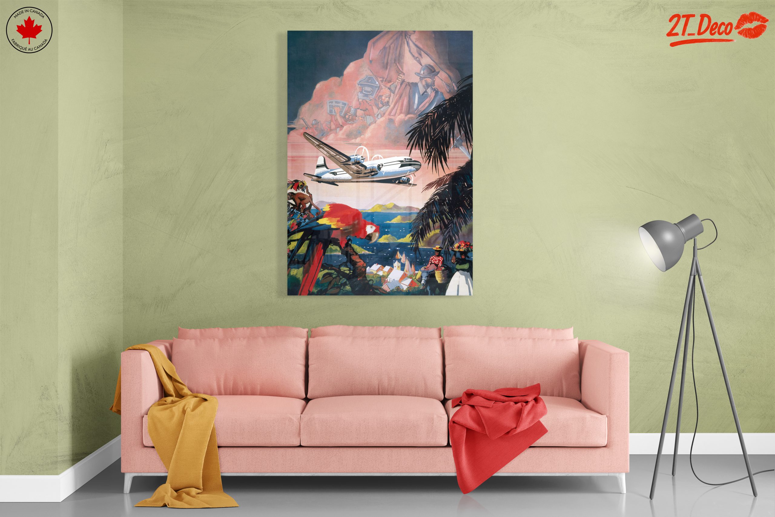 Vintage Travel Adventure Art - Image 7