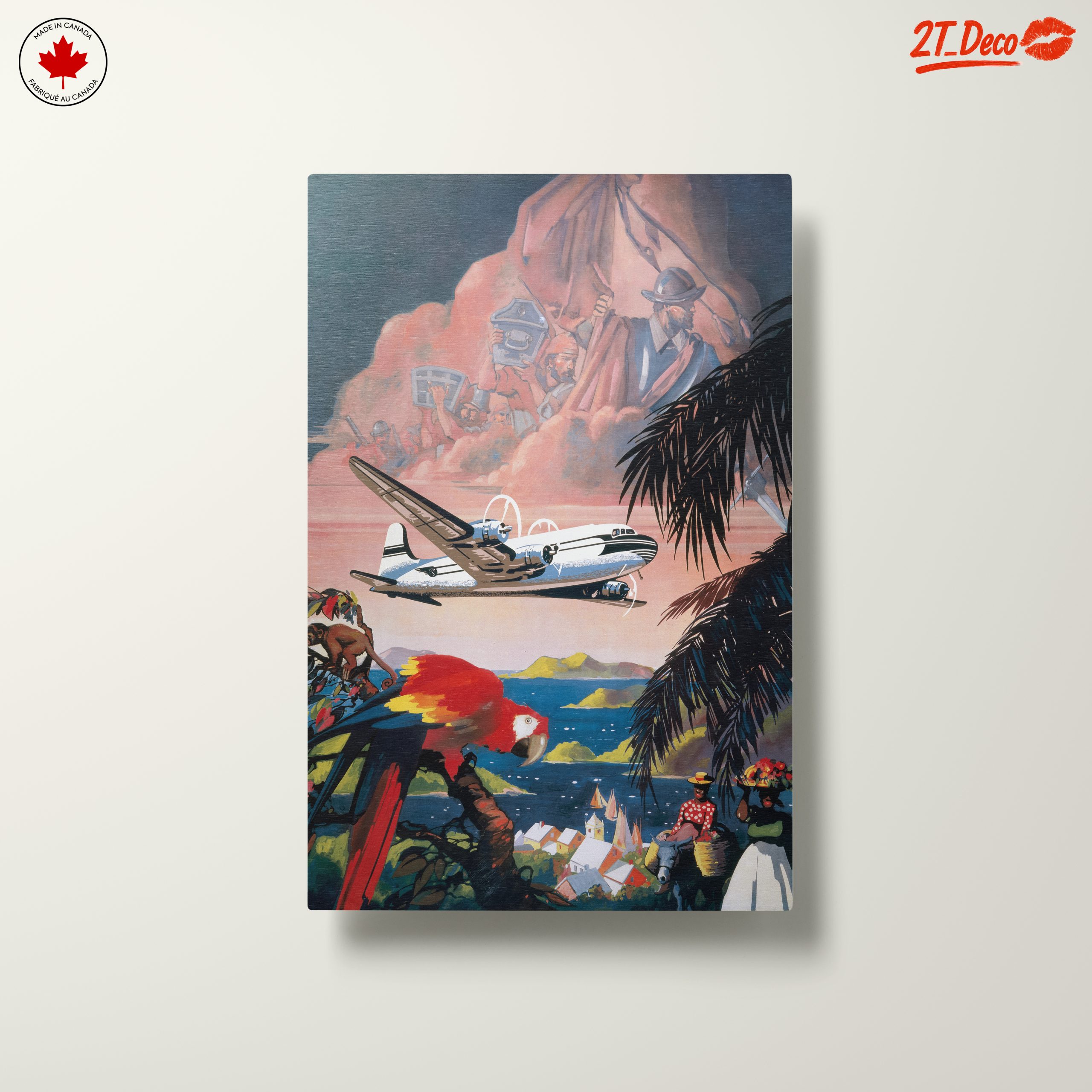 Vintage Travel Adventure Art - Image 10