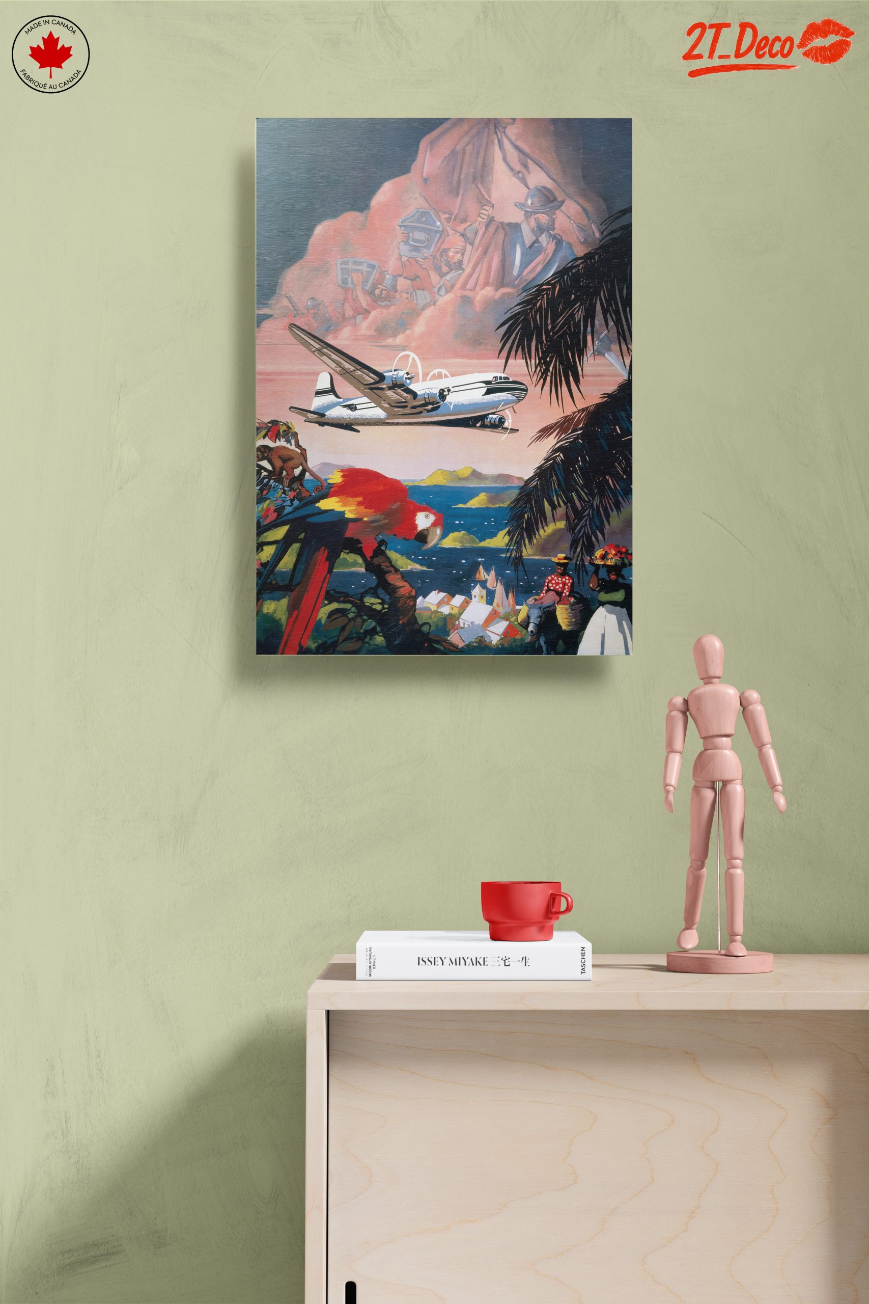 Vintage Travel Adventure Art - Image 14