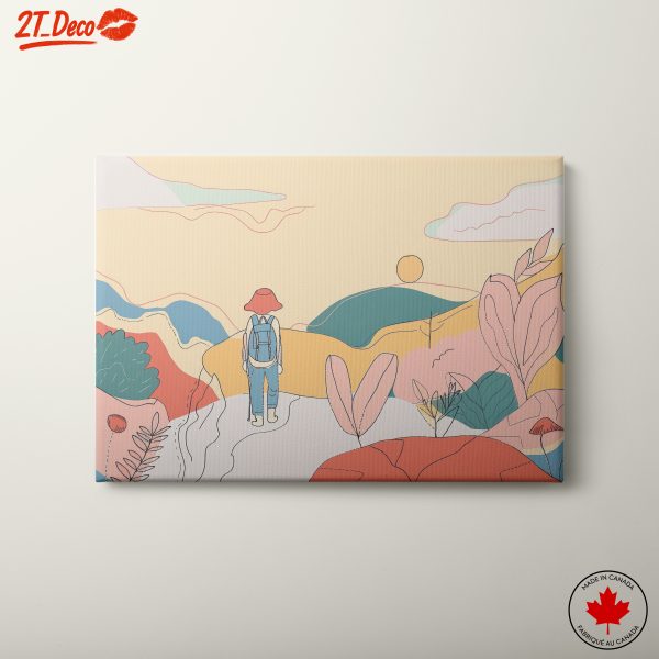 Stylish Geometric Landscape Art