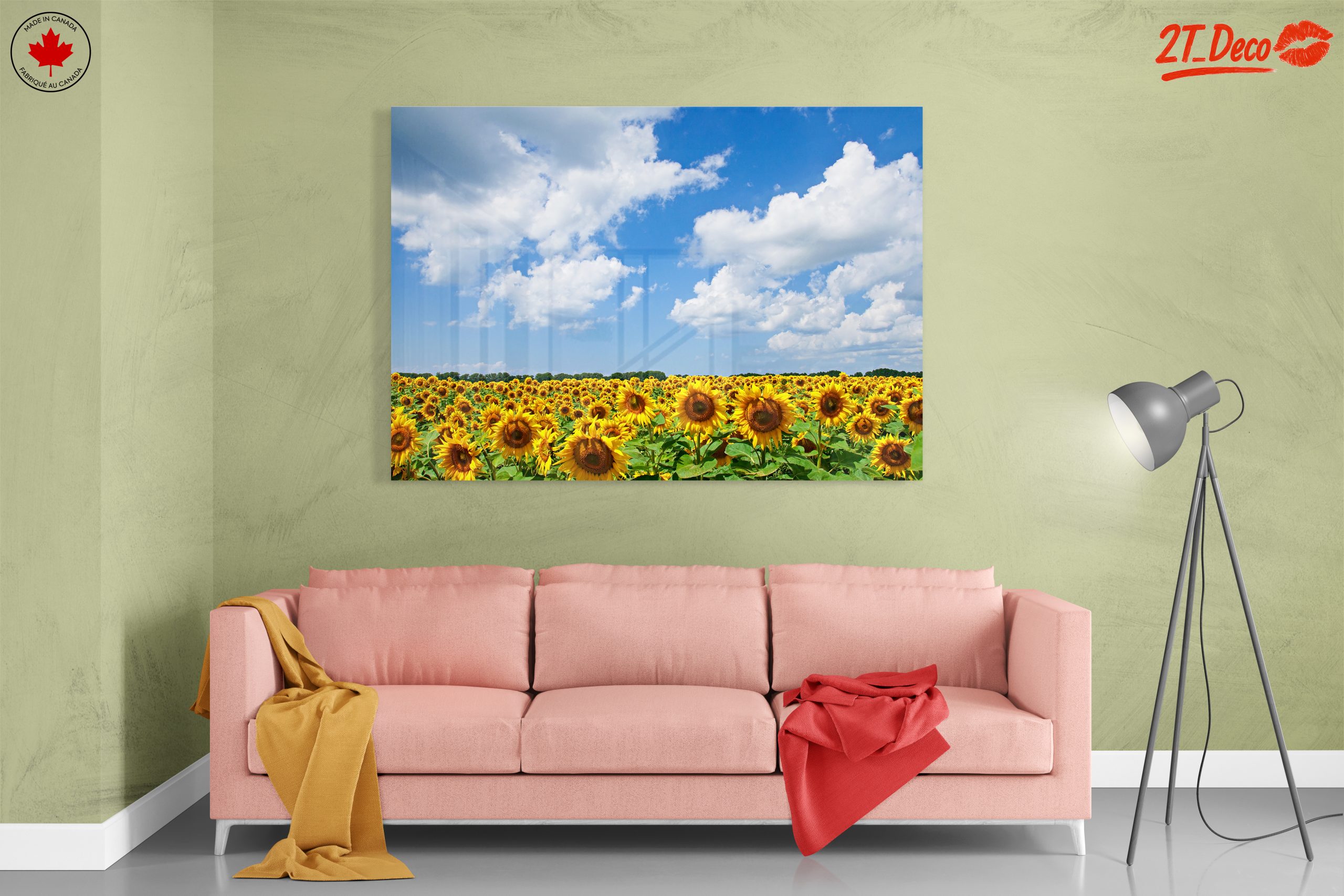 Vibrant Sunflower Field Under Blue Sky - Image 7