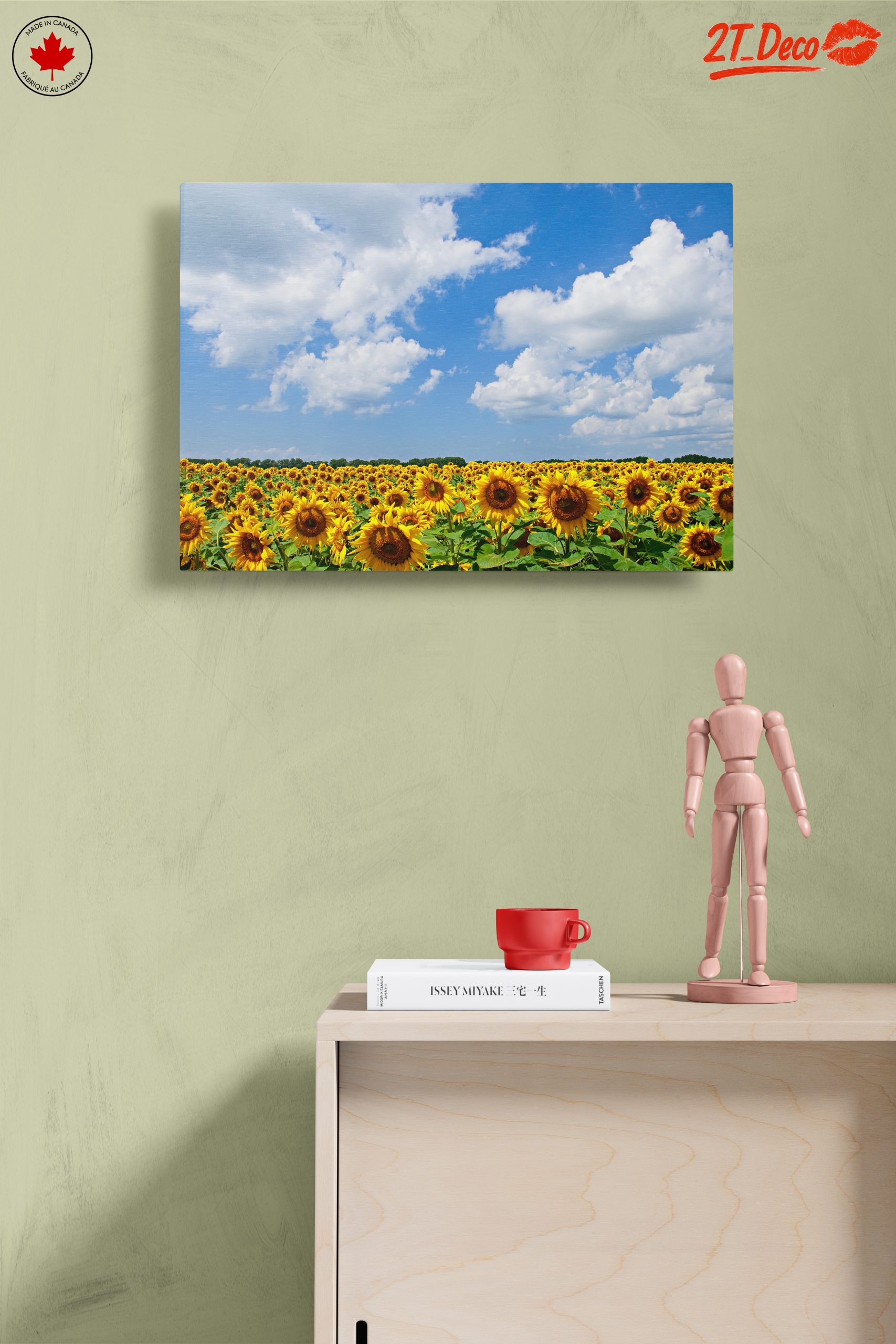 Vibrant Sunflower Field Under Blue Sky - Image 14