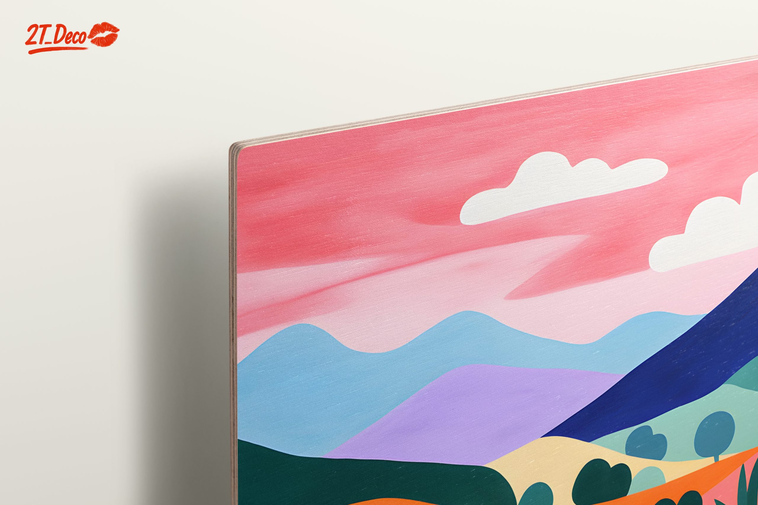 Vibrant Playful Abstract Landscape Art - Image 15
