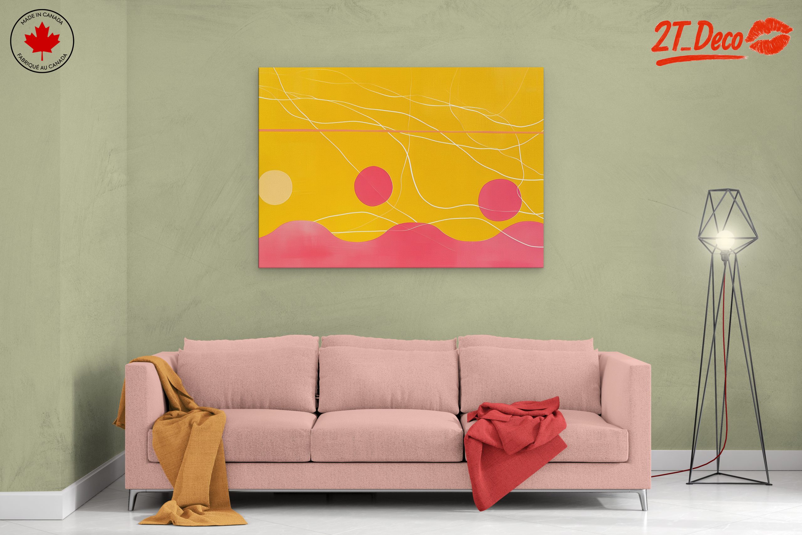 Vibrant Abstract Geometric Artwork - Image 2