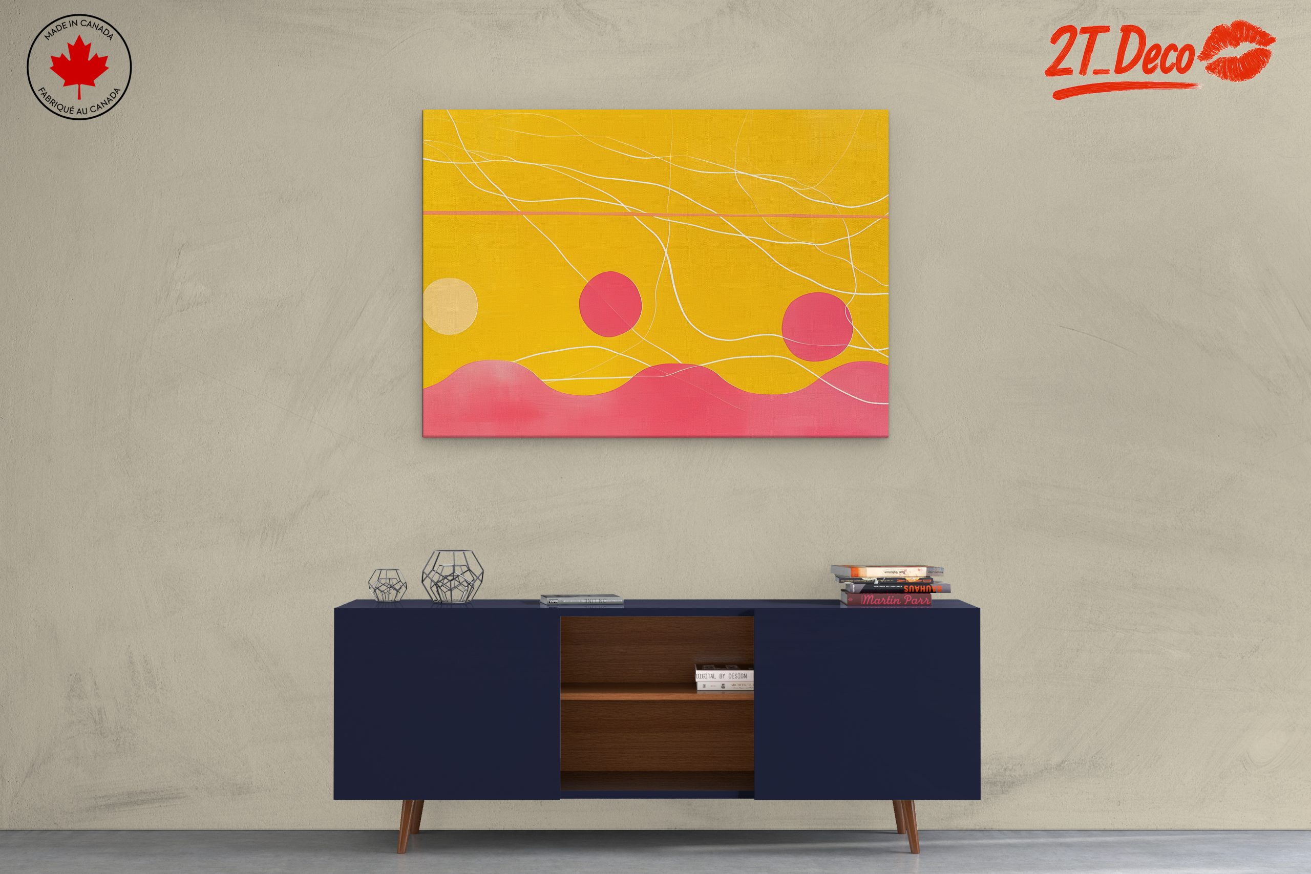 Vibrant Abstract Geometric Artwork - Image 3
