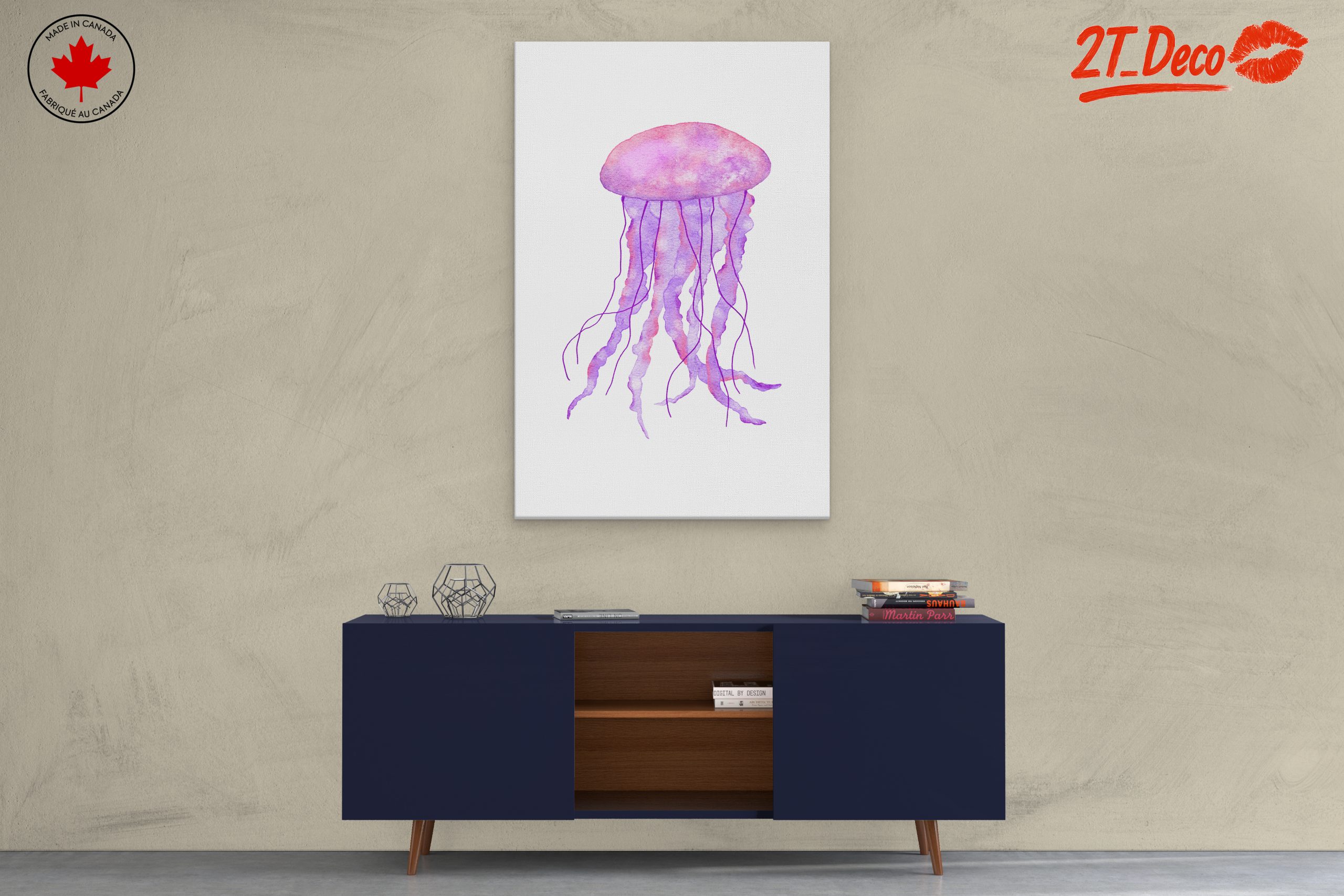 Watercolor Jellyfish Art Print - Image 3