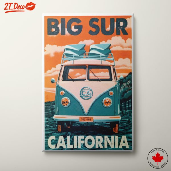 Vintage Van Adventure in Big Sur
