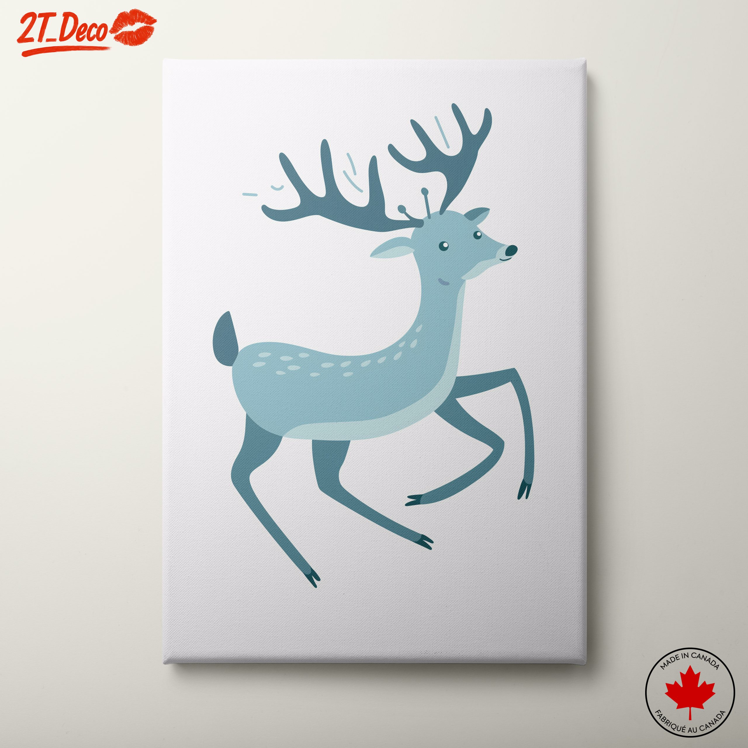 Playful Deer Illustration