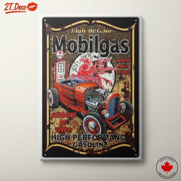 Mobilgas Vintage Classic Car Art