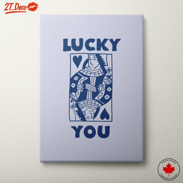 Lucky Card Artwork Featuring Queen Design