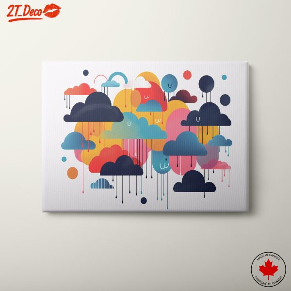 Vibrant Colorful Abstract Cloud Artwork