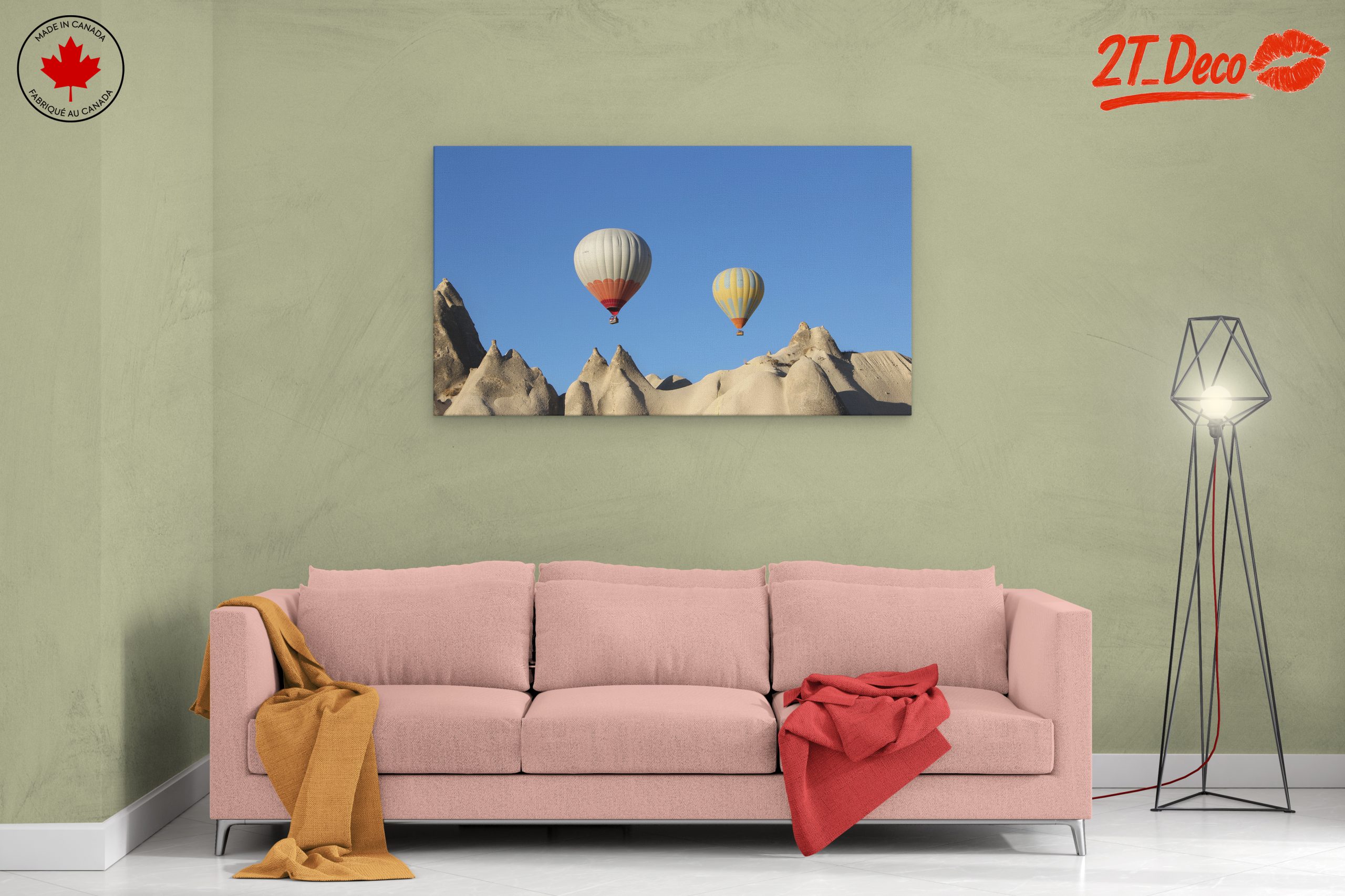 Hot Air Balloons Over Unique Landscapes - Image 2
