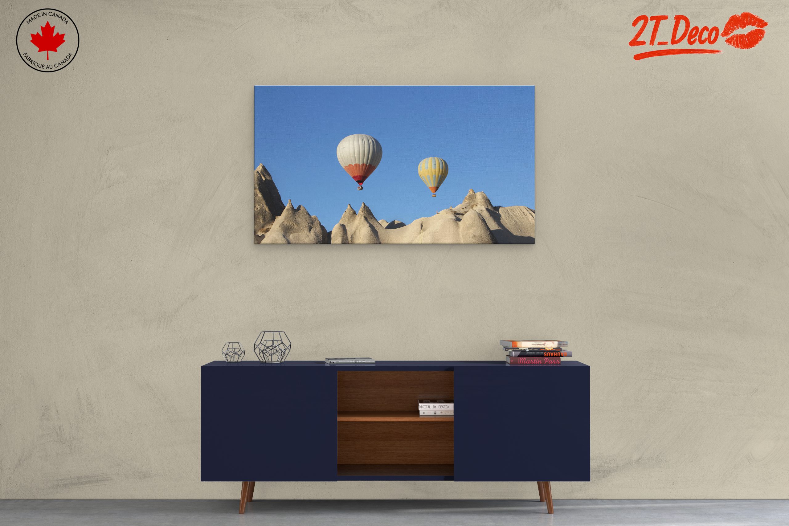 Hot Air Balloons Over Unique Landscapes - Image 3