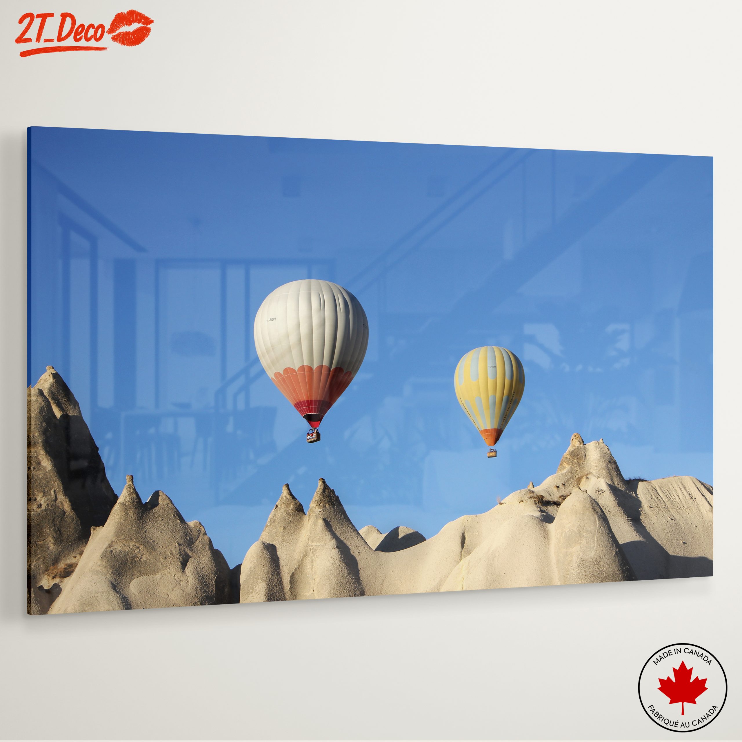 Hot Air Balloons Over Unique Landscapes - Image 6