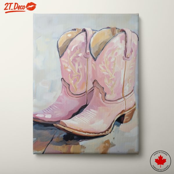 Stylish Western Boots Art for Home Decor