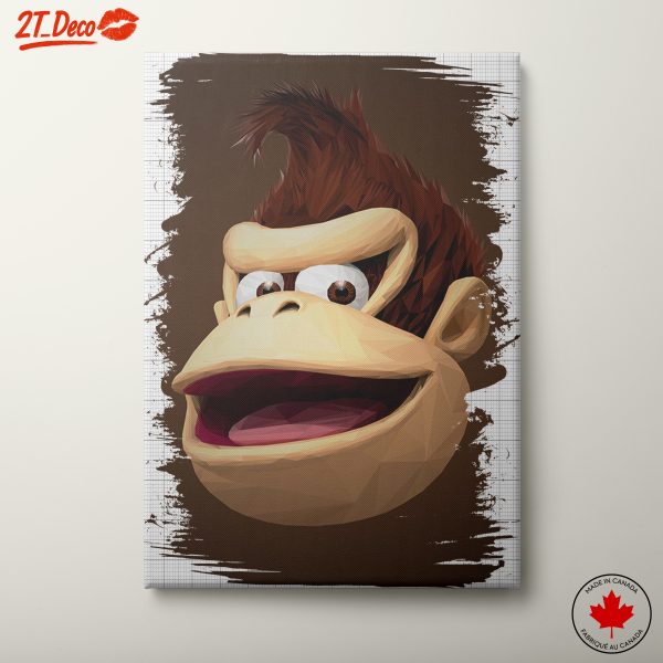Stylized Artistic Representation of a Cartoon Monkey