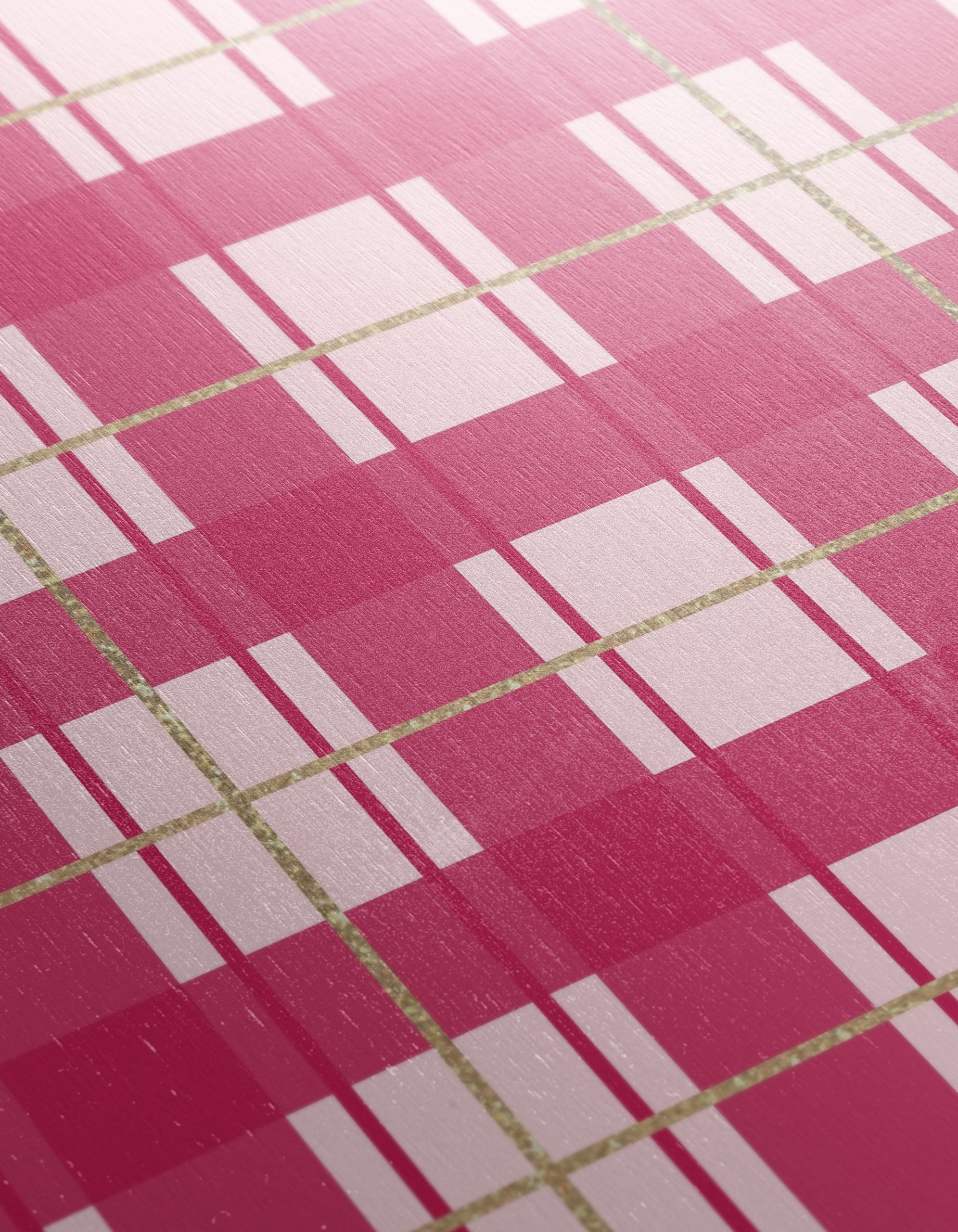 Stylish Pink Plaid Pattern Art - Image 12