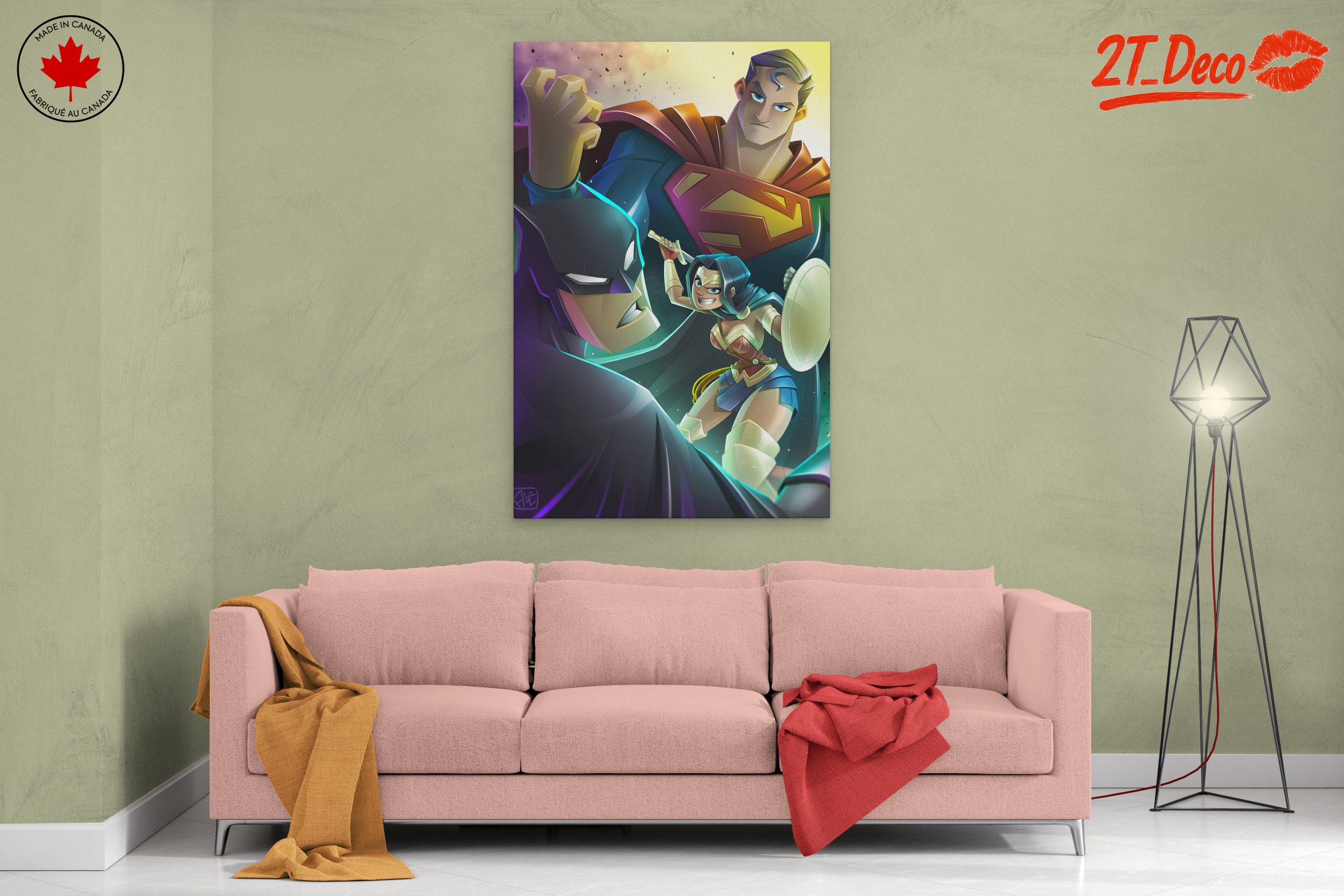 Justice League Heroes Action Art 2 - Image 2