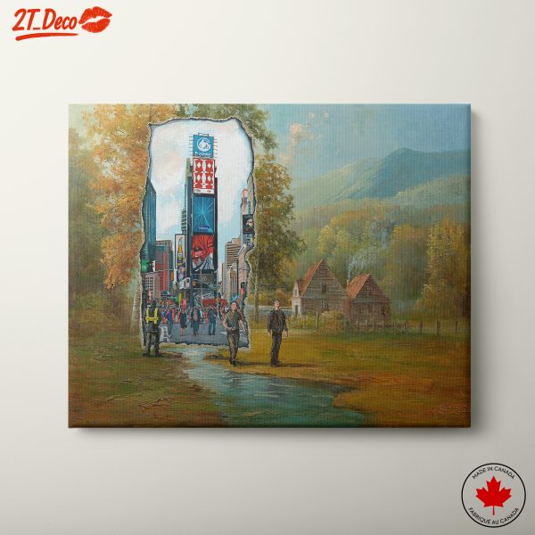 Vibrant Urban and Rural Landscape Art