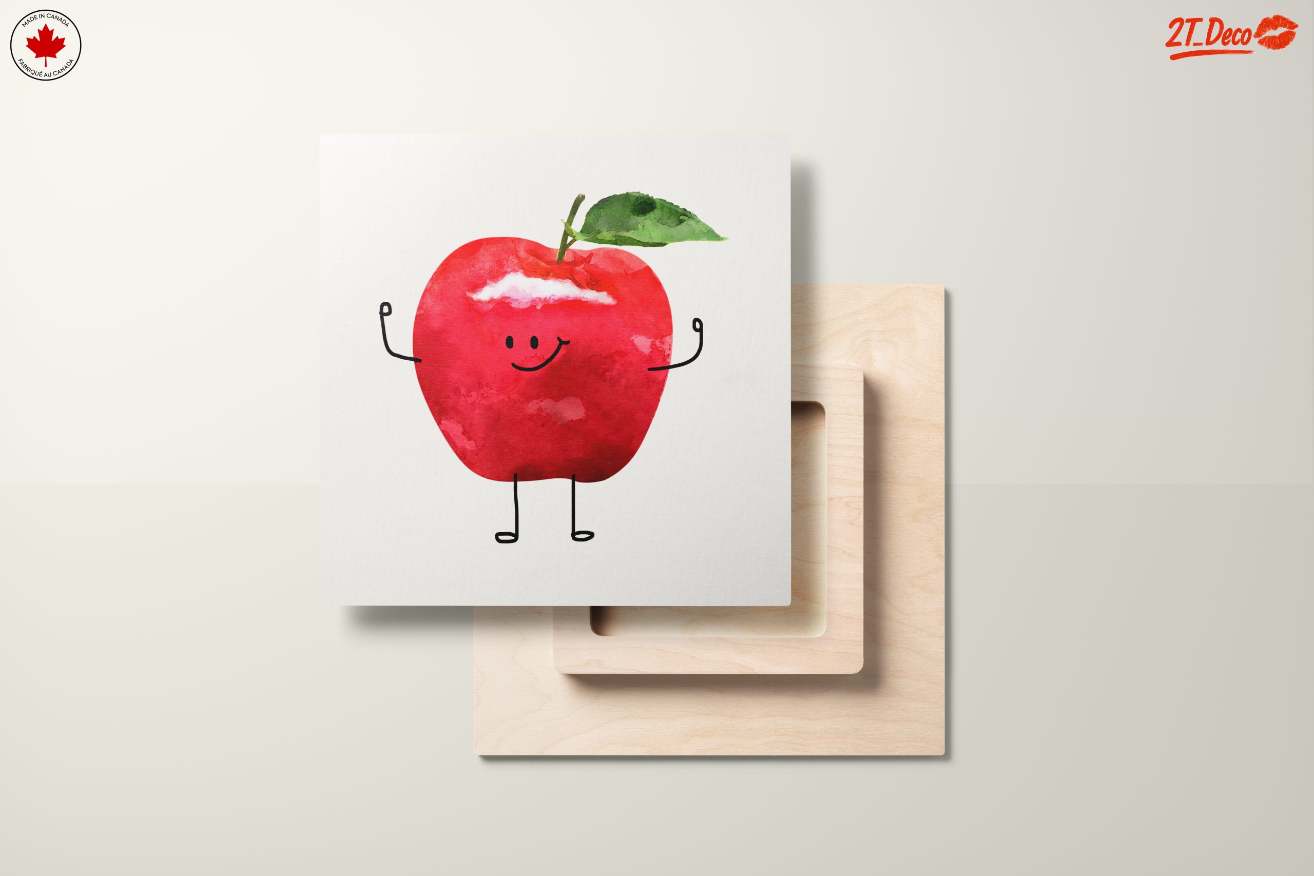 Playful Cartoon Apple Character Art - Image 11