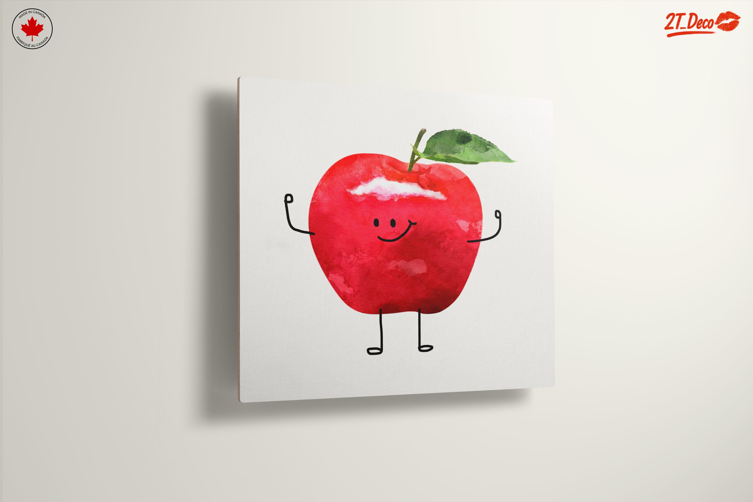 Playful Cartoon Apple Character Art - Image 13