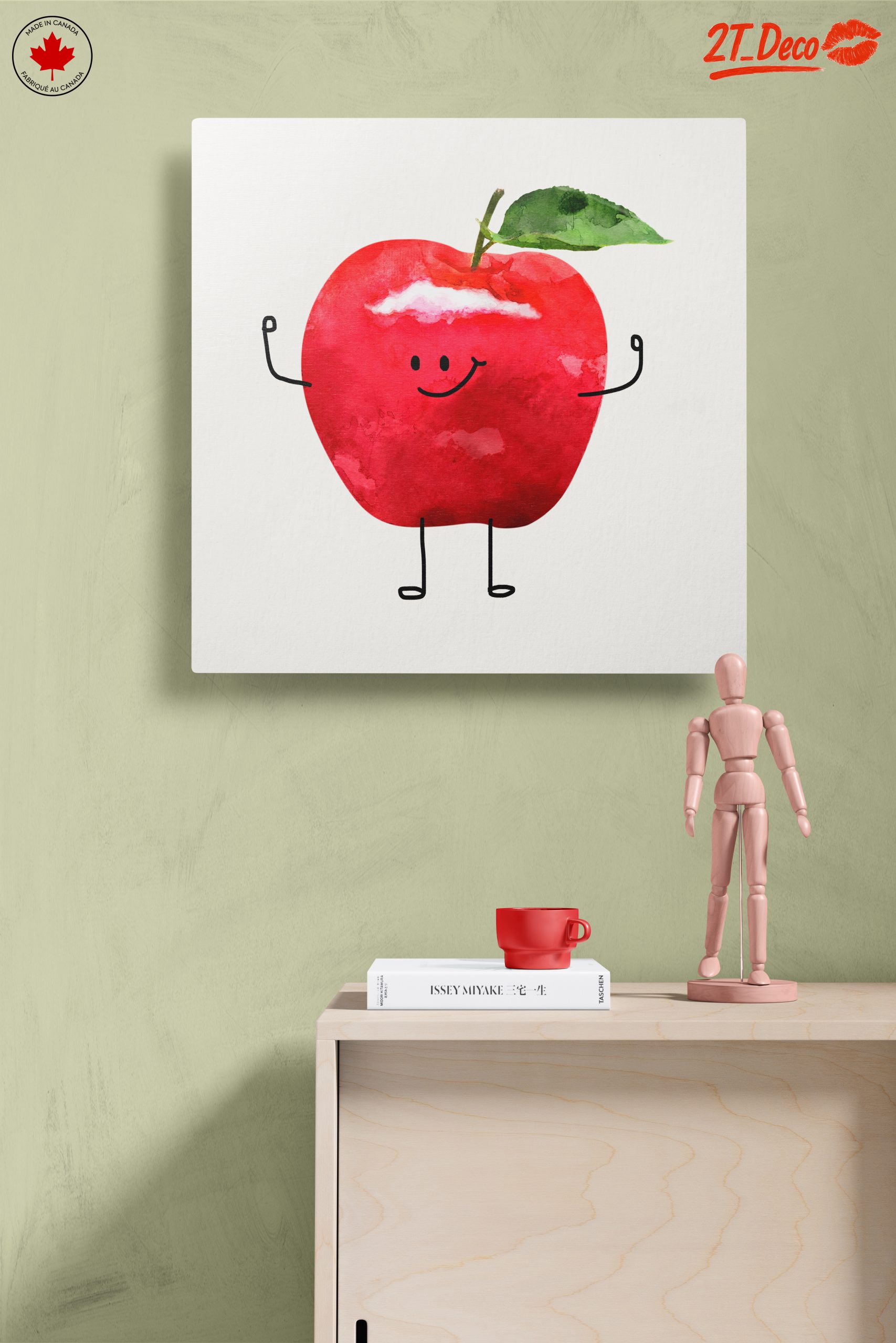 Playful Cartoon Apple Character Art - Image 14