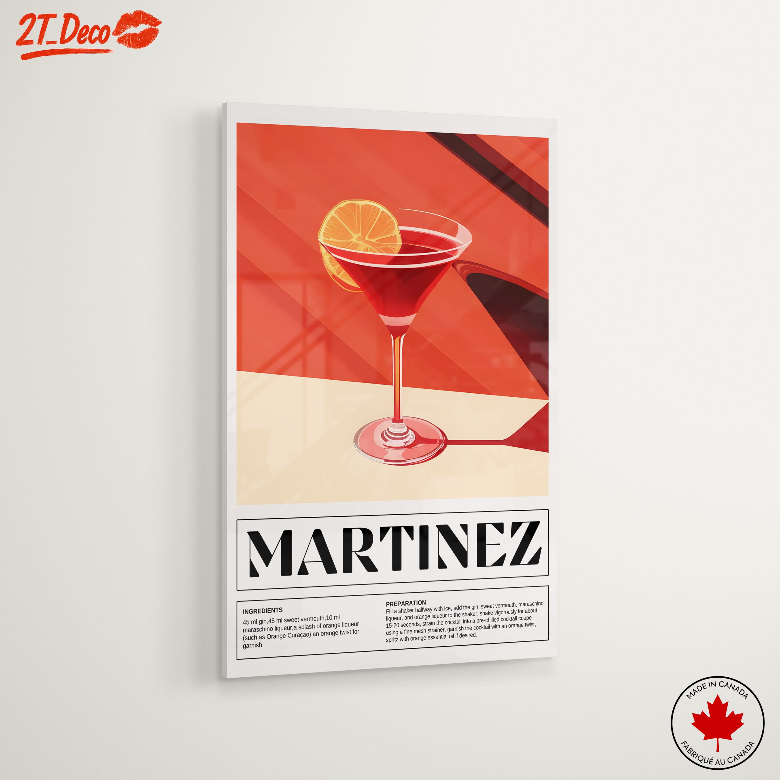 Martini Cocktail Recipe Art - Image 6