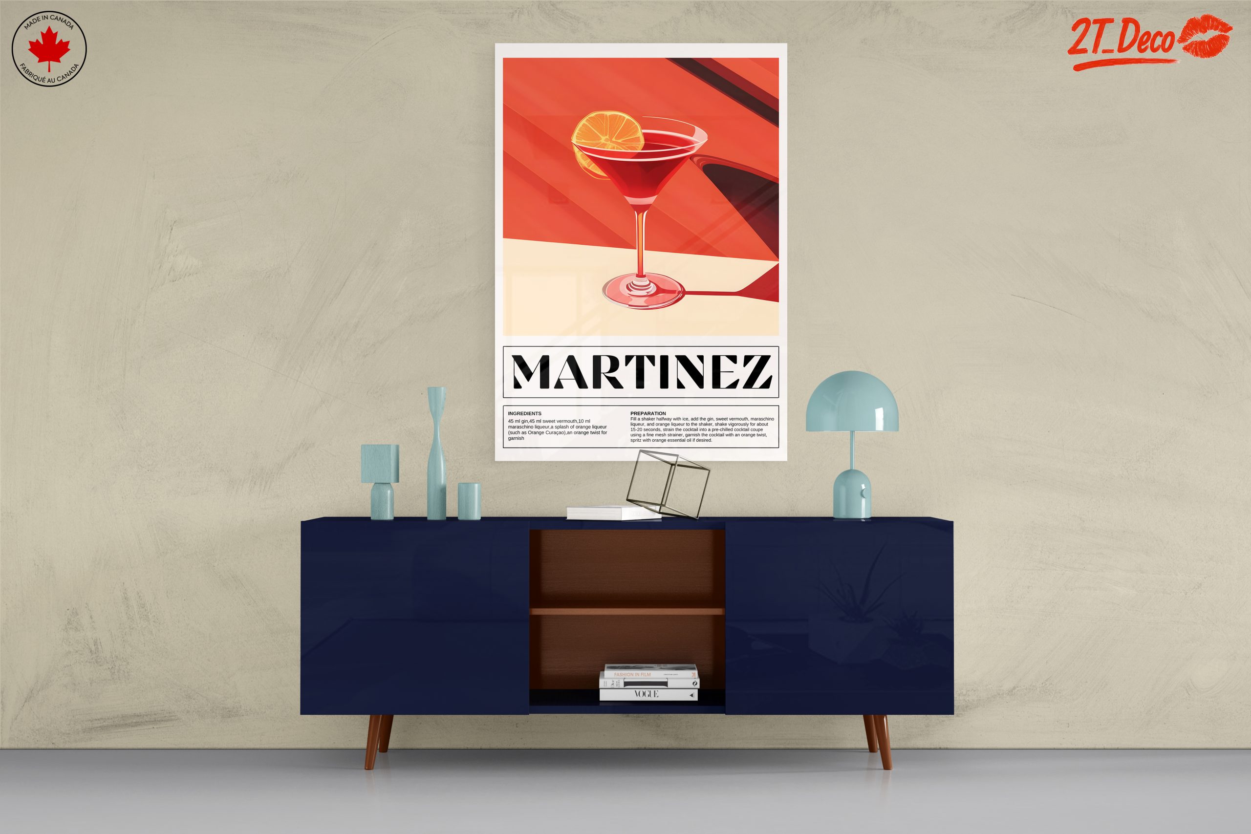 Martini Cocktail Recipe Art - Image 8