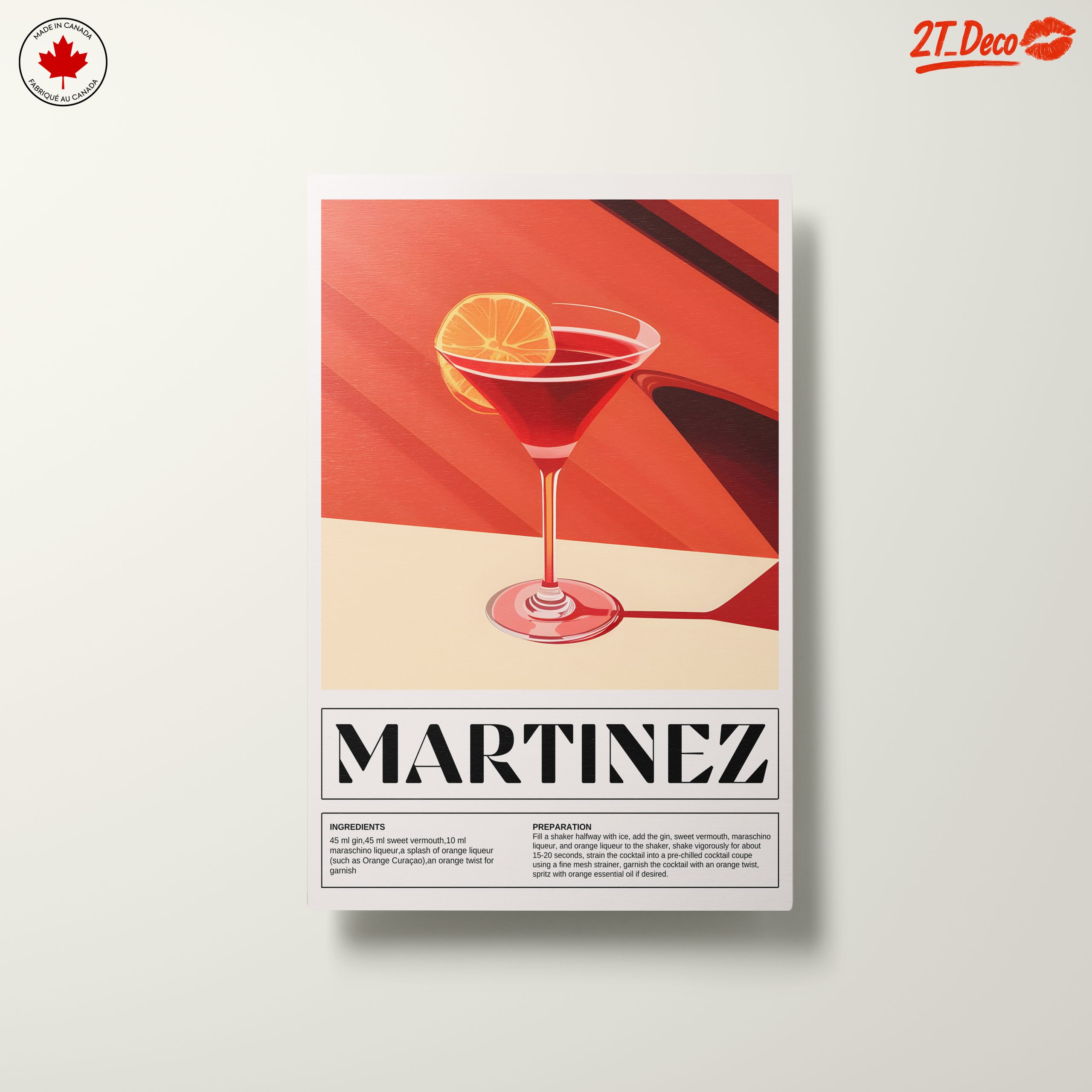 Martini Cocktail Recipe Art - Image 10