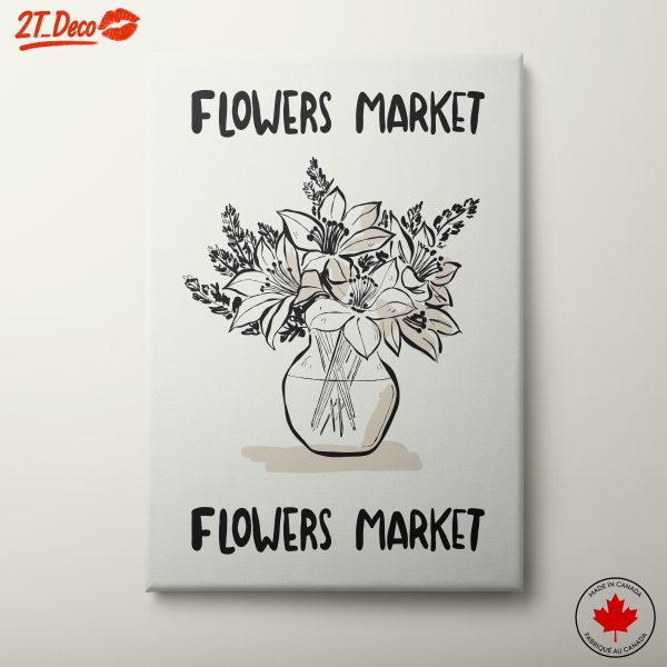 Beautiful Floral Market Art