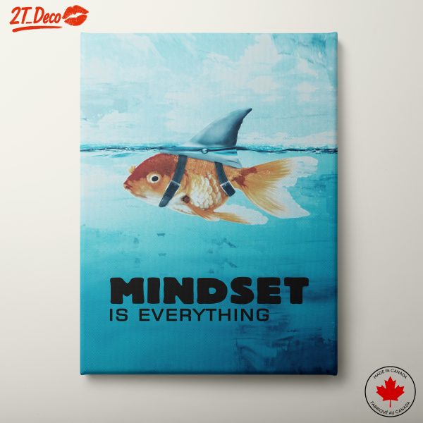 Playful Goldfish in Shark Fin Art