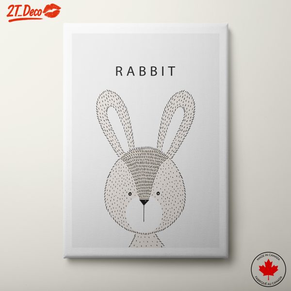 Cute Rabbit Illustration Art for Kids