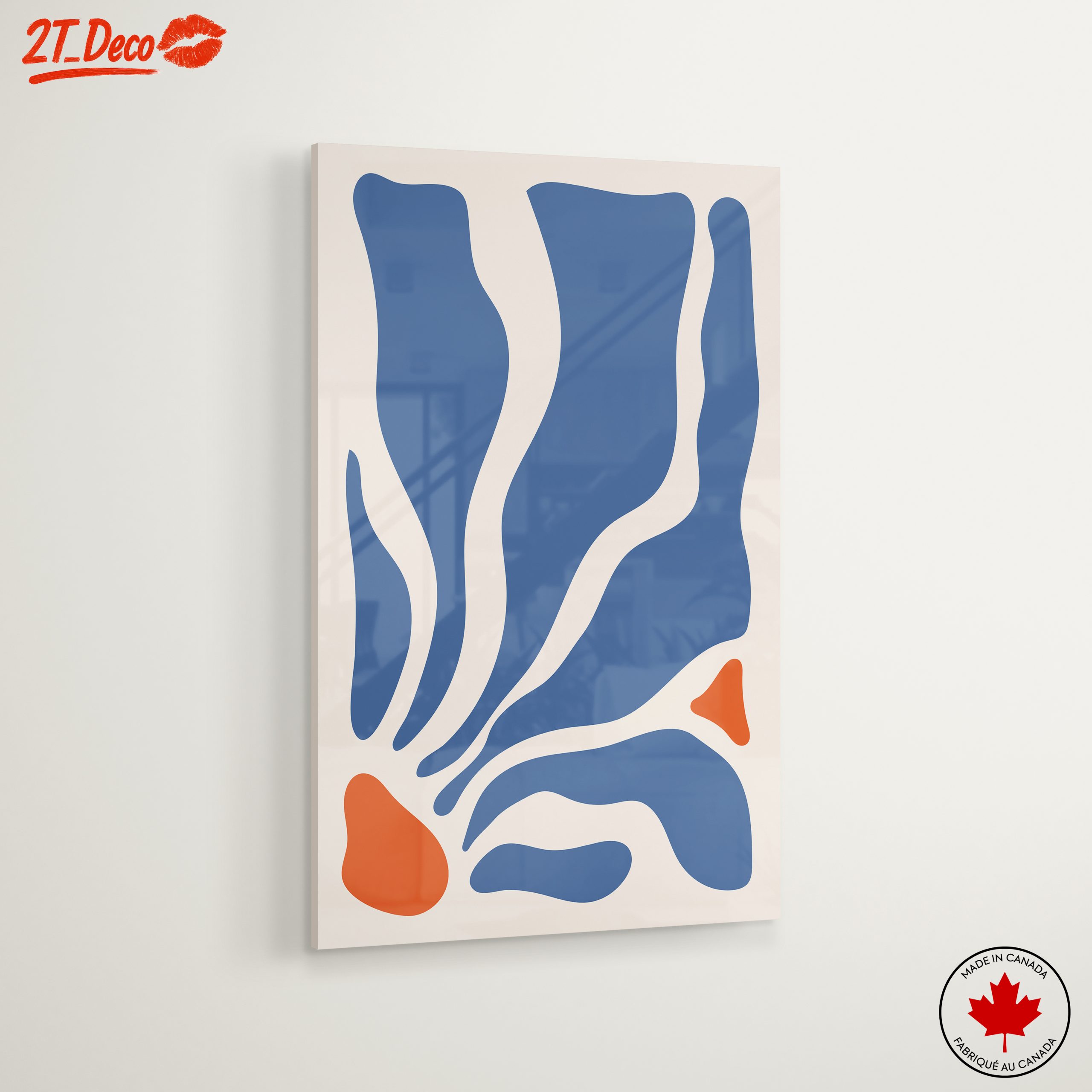 Abstract Organic Shapes Wall Art - Image 6