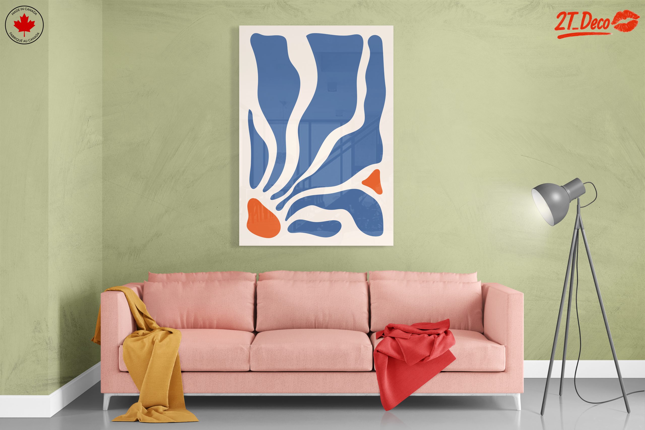 Abstract Organic Shapes Wall Art - Image 7