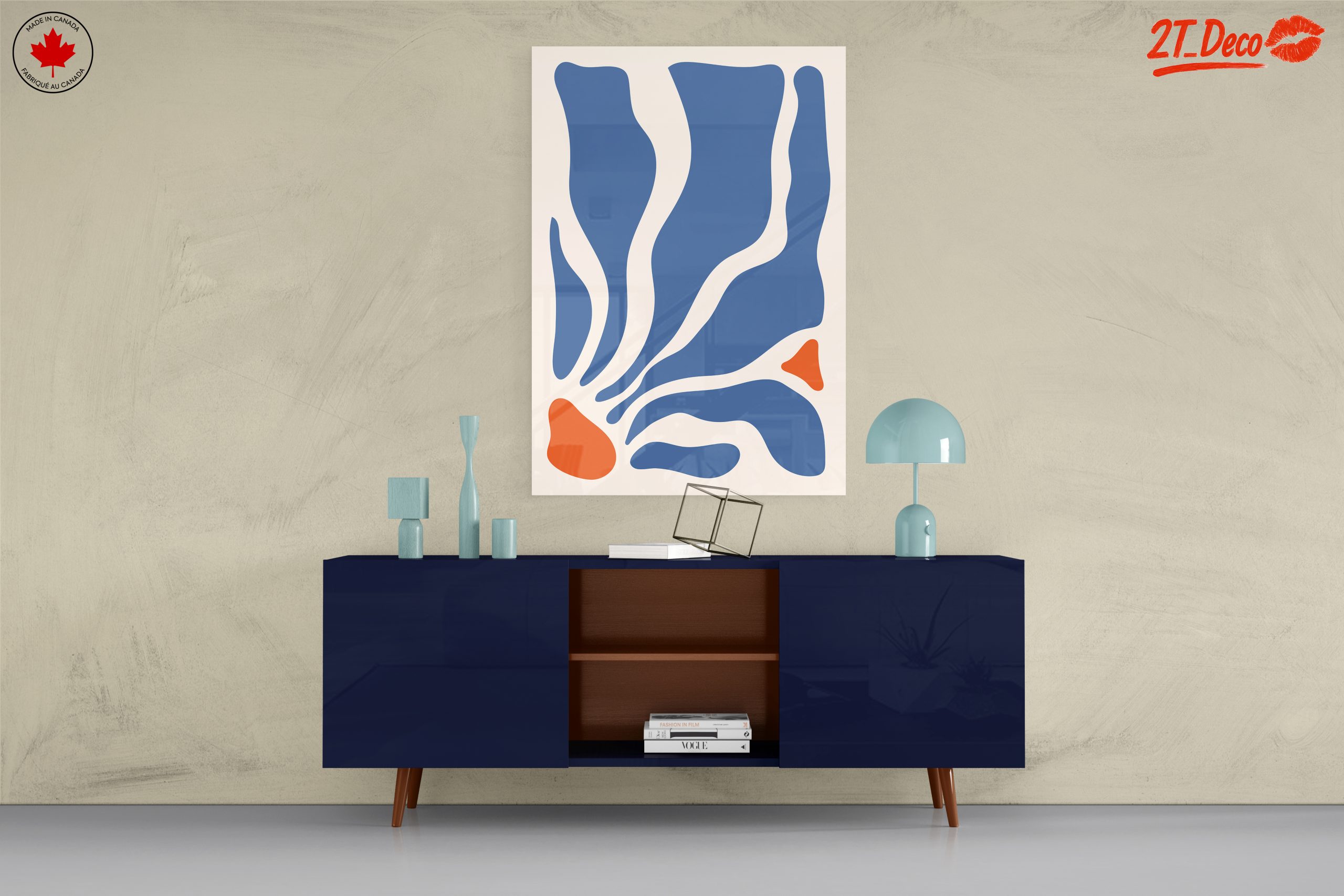 Abstract Organic Shapes Wall Art - Image 8