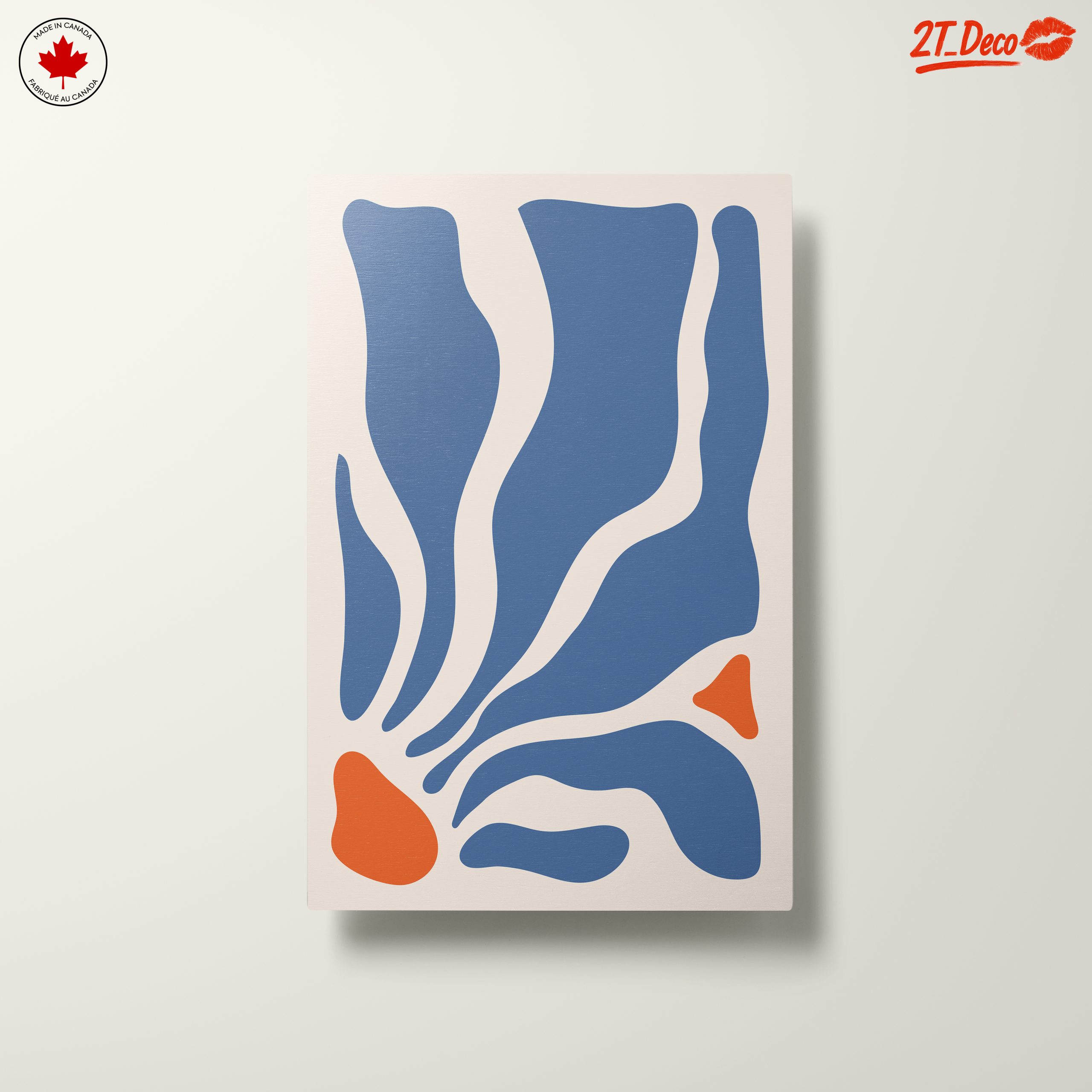 Abstract Organic Shapes Wall Art - Image 10
