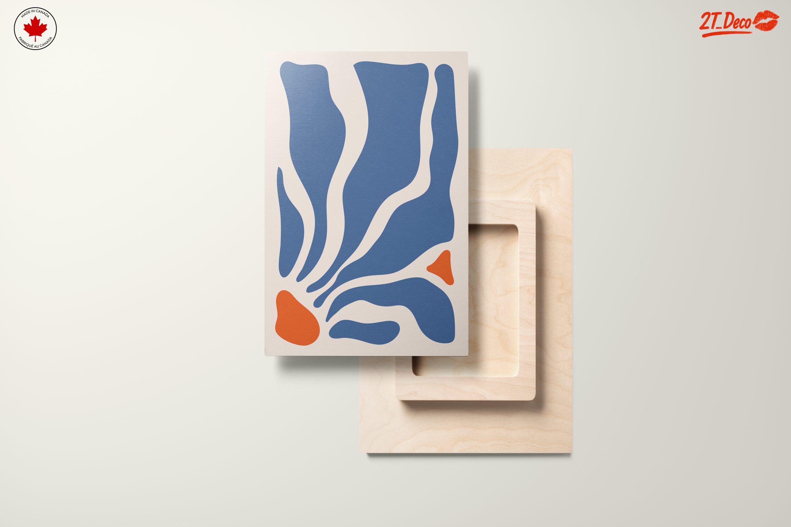 Abstract Organic Shapes Wall Art - Image 11