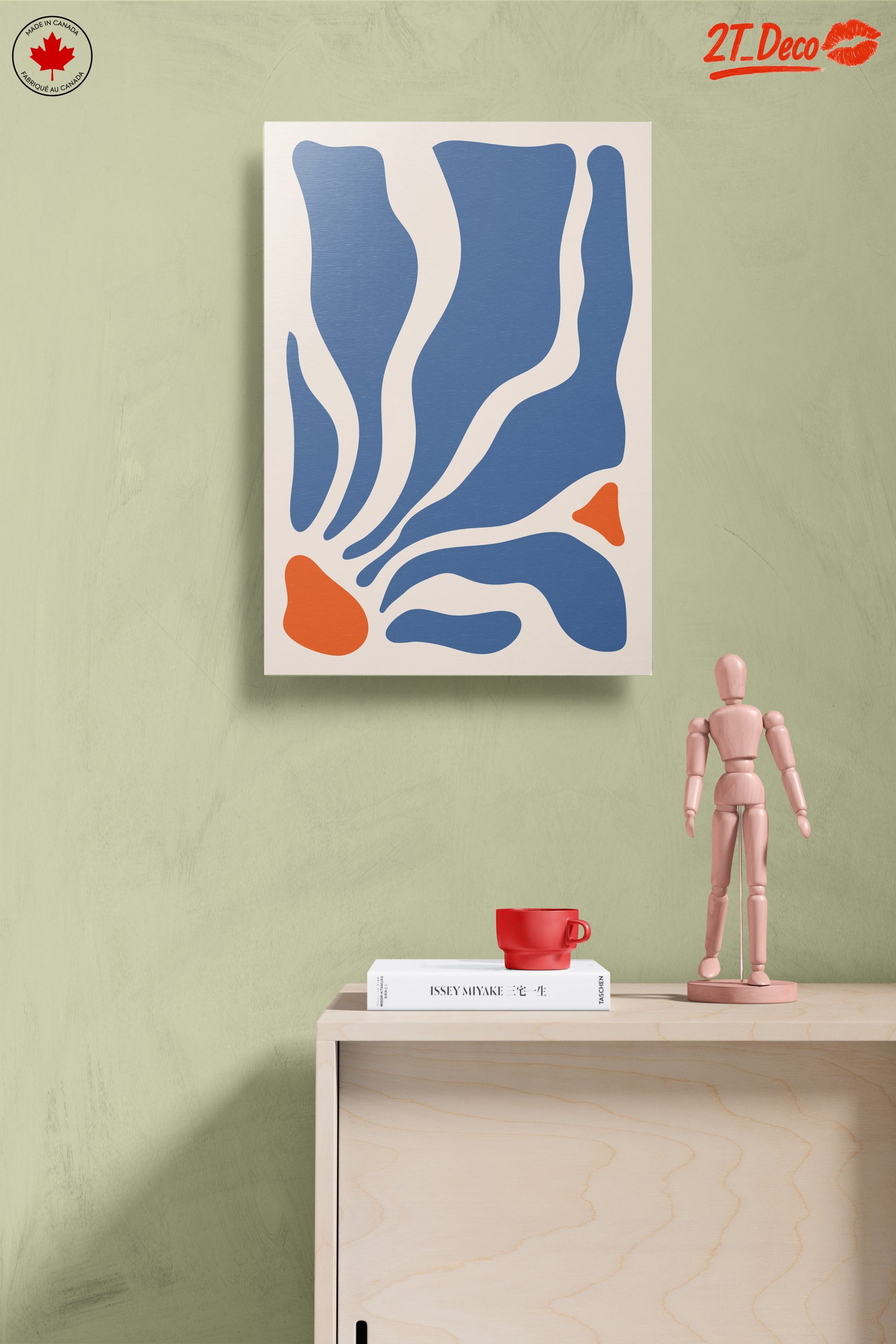 Abstract Organic Shapes Wall Art - Image 14