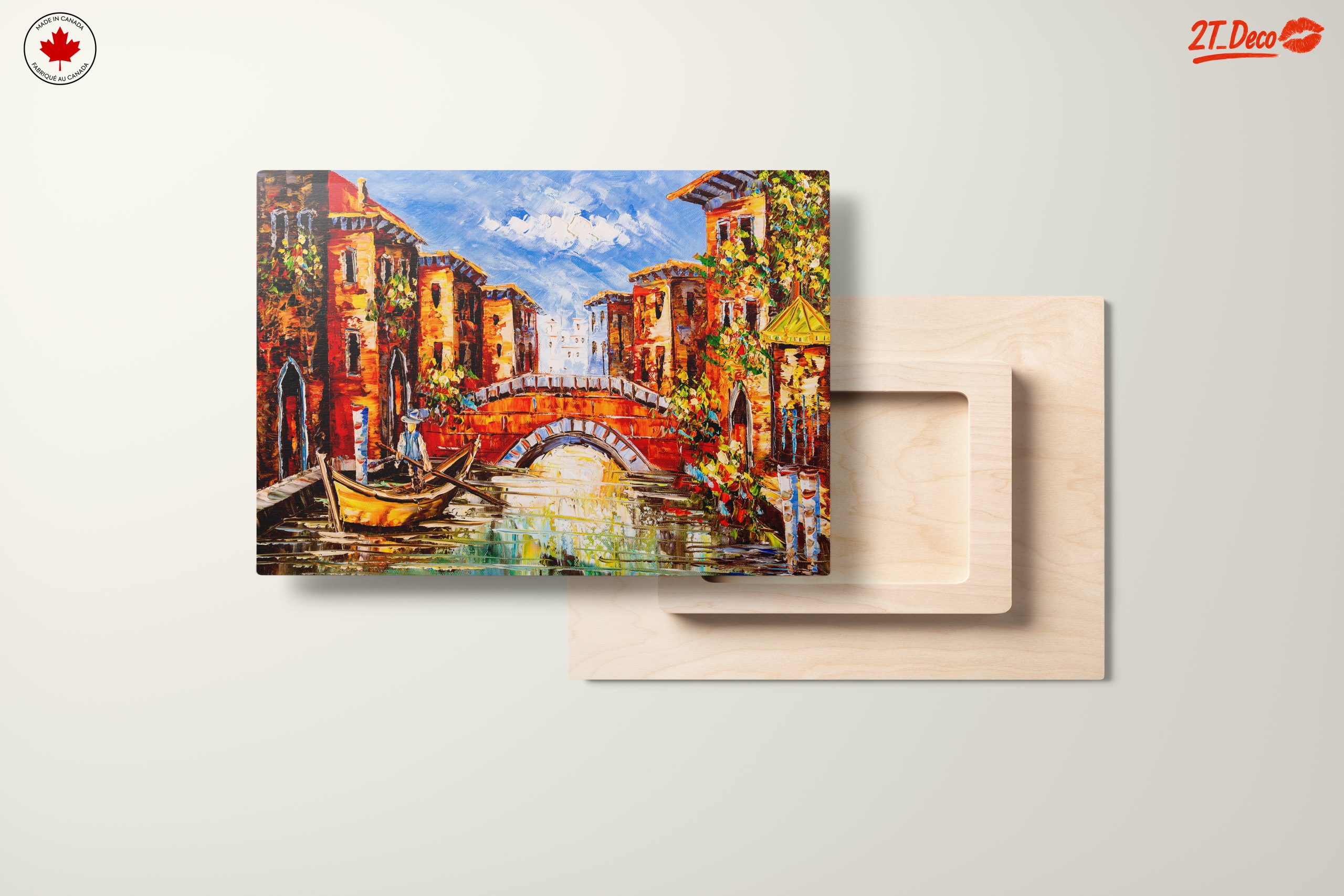 Vibrant Cityscape with Canal and Boat - Image 11