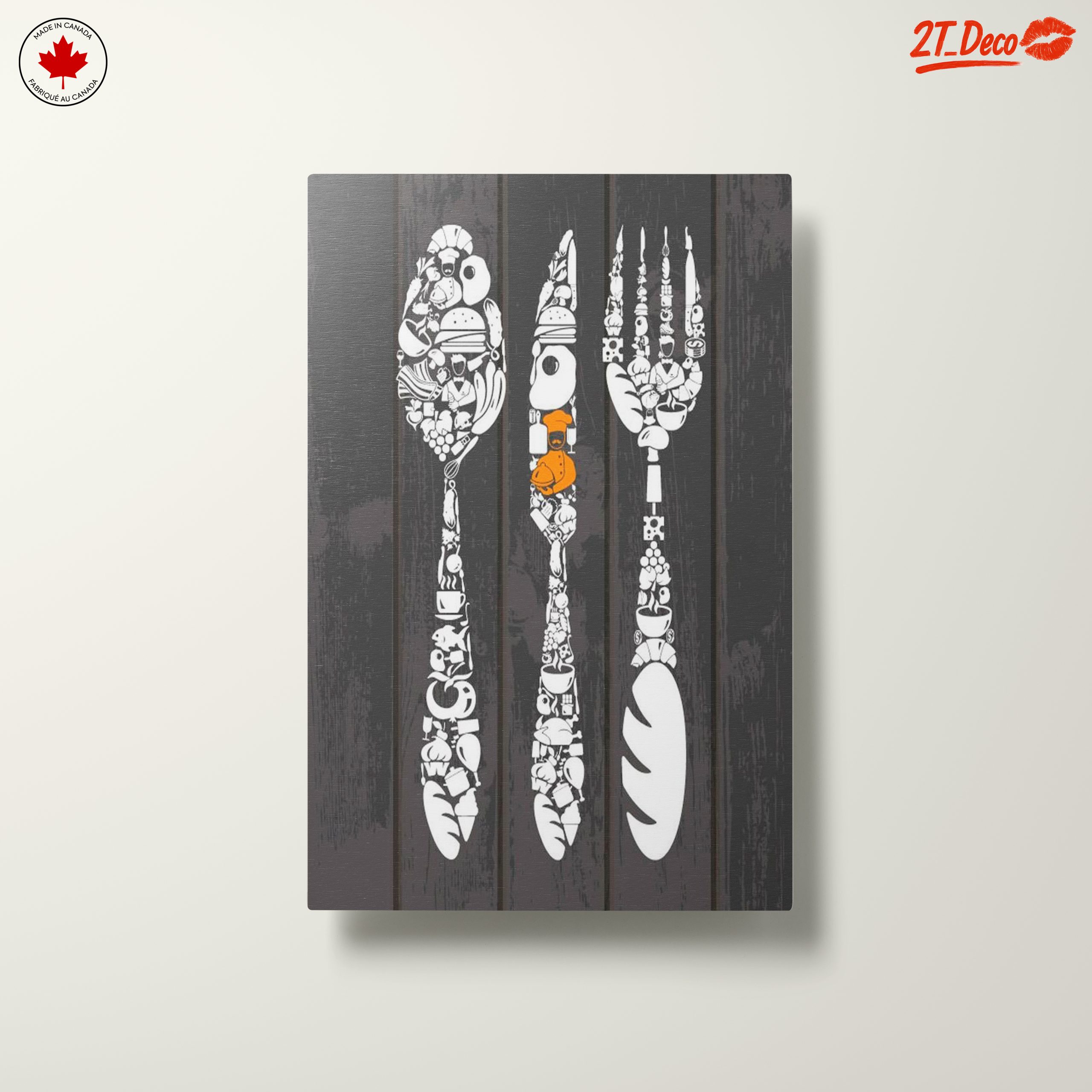Culinary Art Decor Featuring Intricate Kitchen Utensils - Image 10