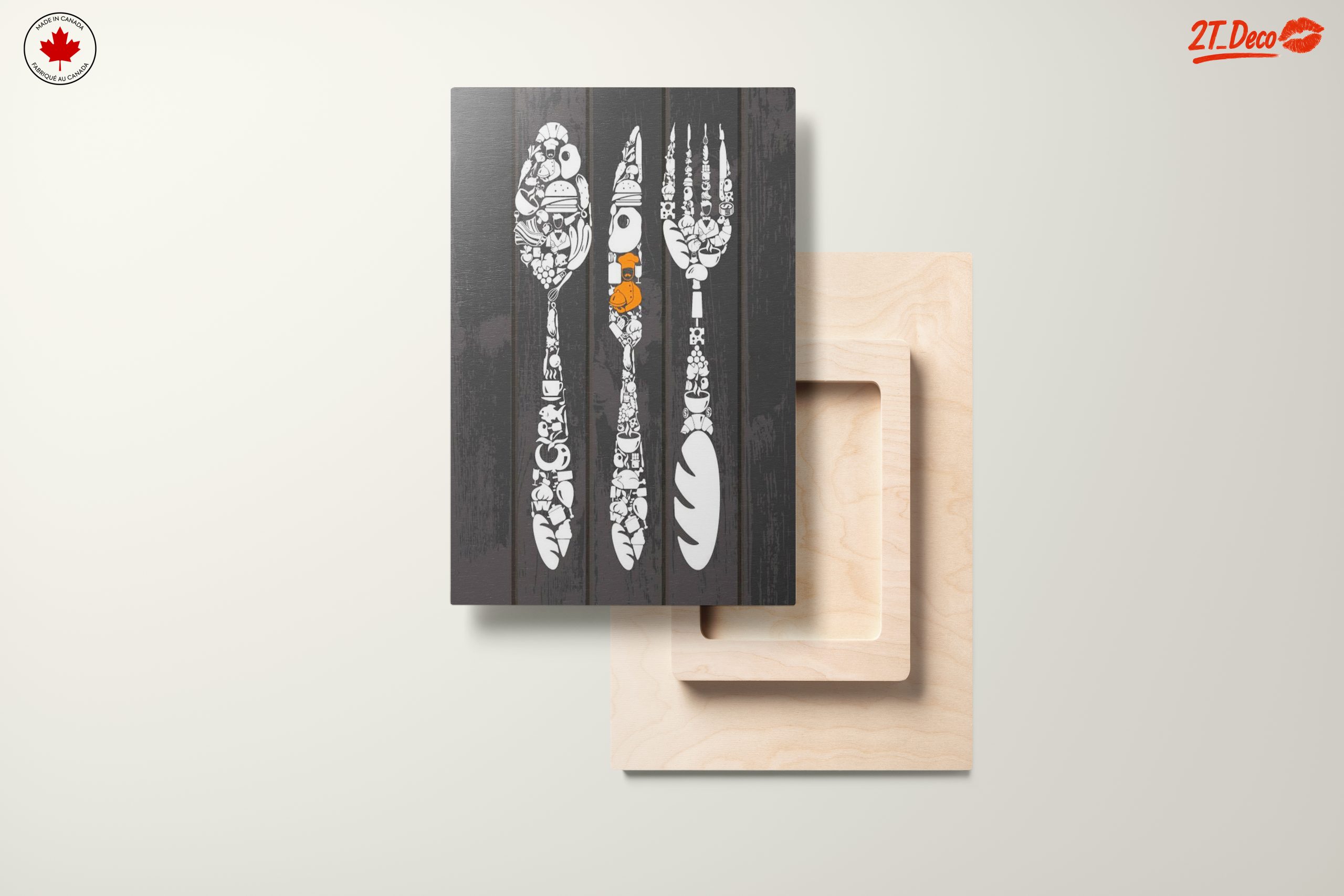 Culinary Art Decor Featuring Intricate Kitchen Utensils - Image 11
