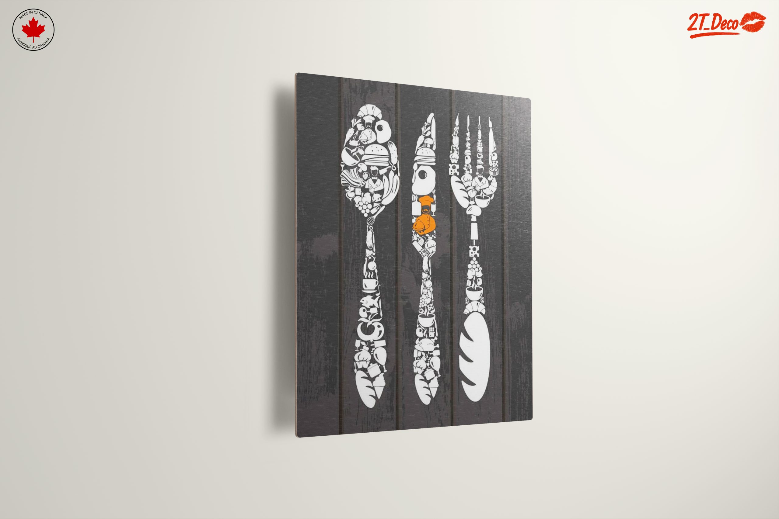 Culinary Art Decor Featuring Intricate Kitchen Utensils - Image 13