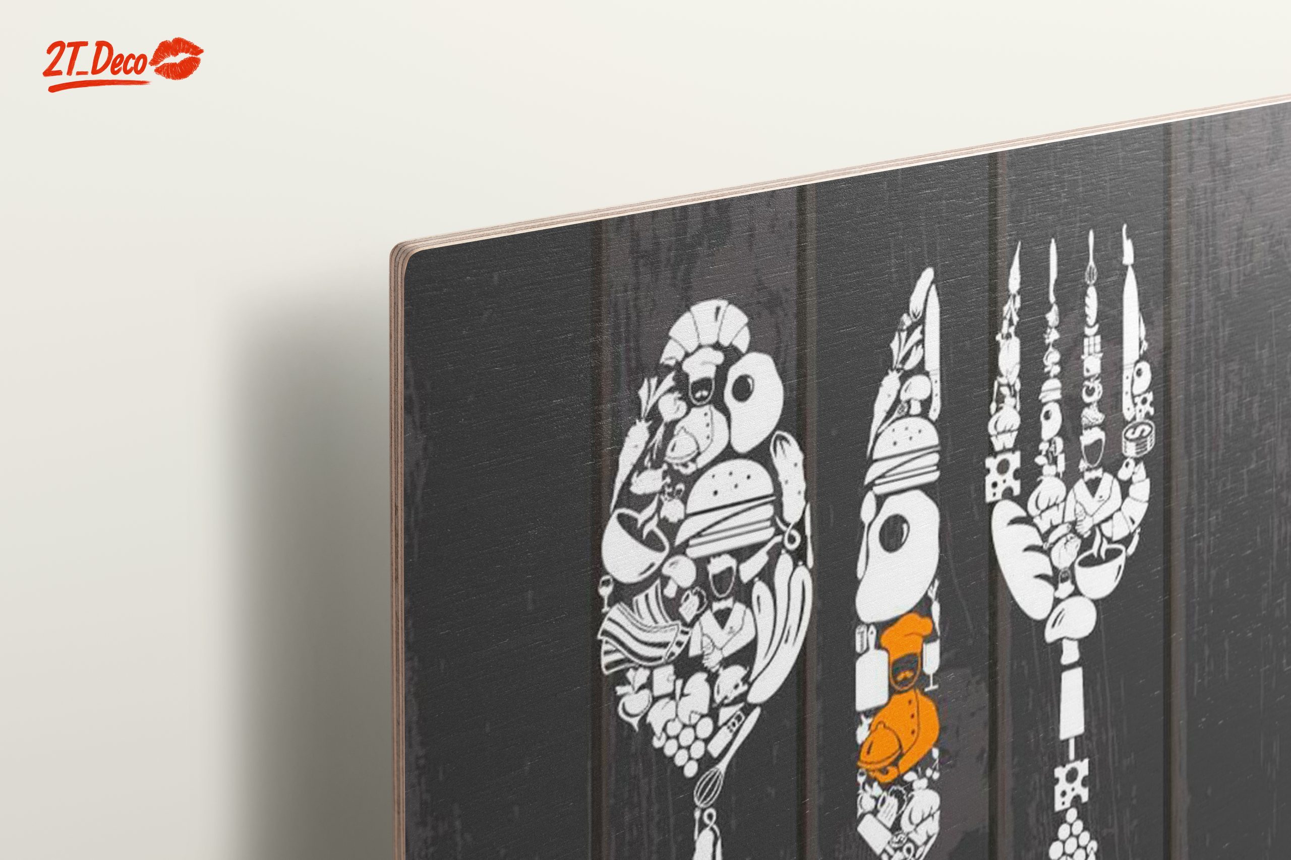 Culinary Art Decor Featuring Intricate Kitchen Utensils - Image 15